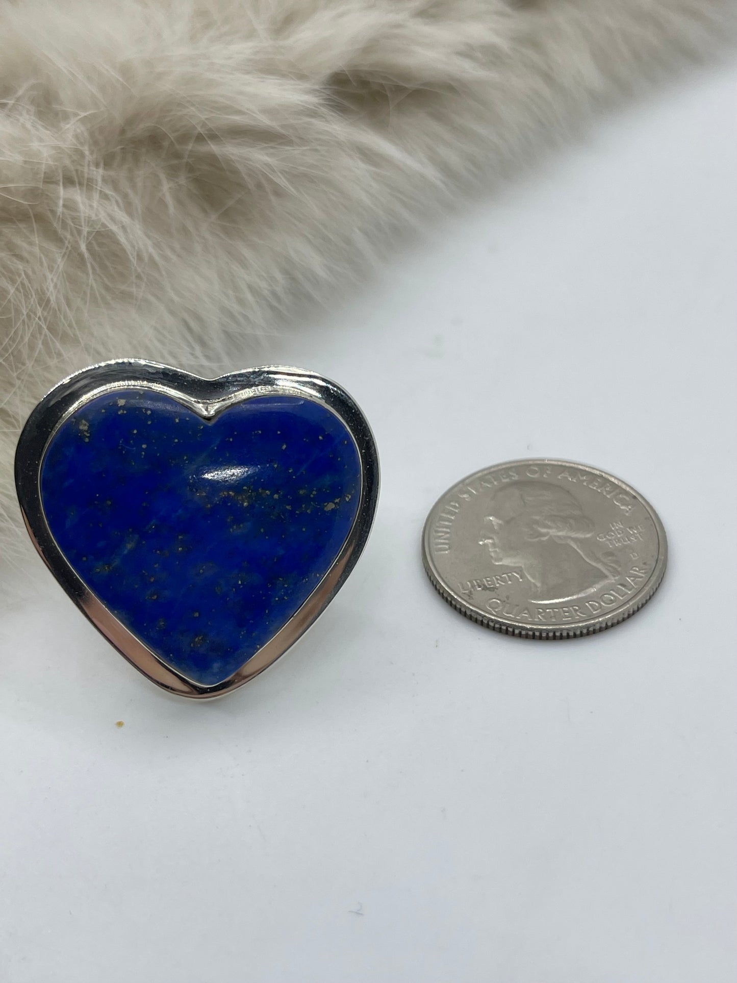 8.5 Lapis Ring by Marie Jackson, Navajo