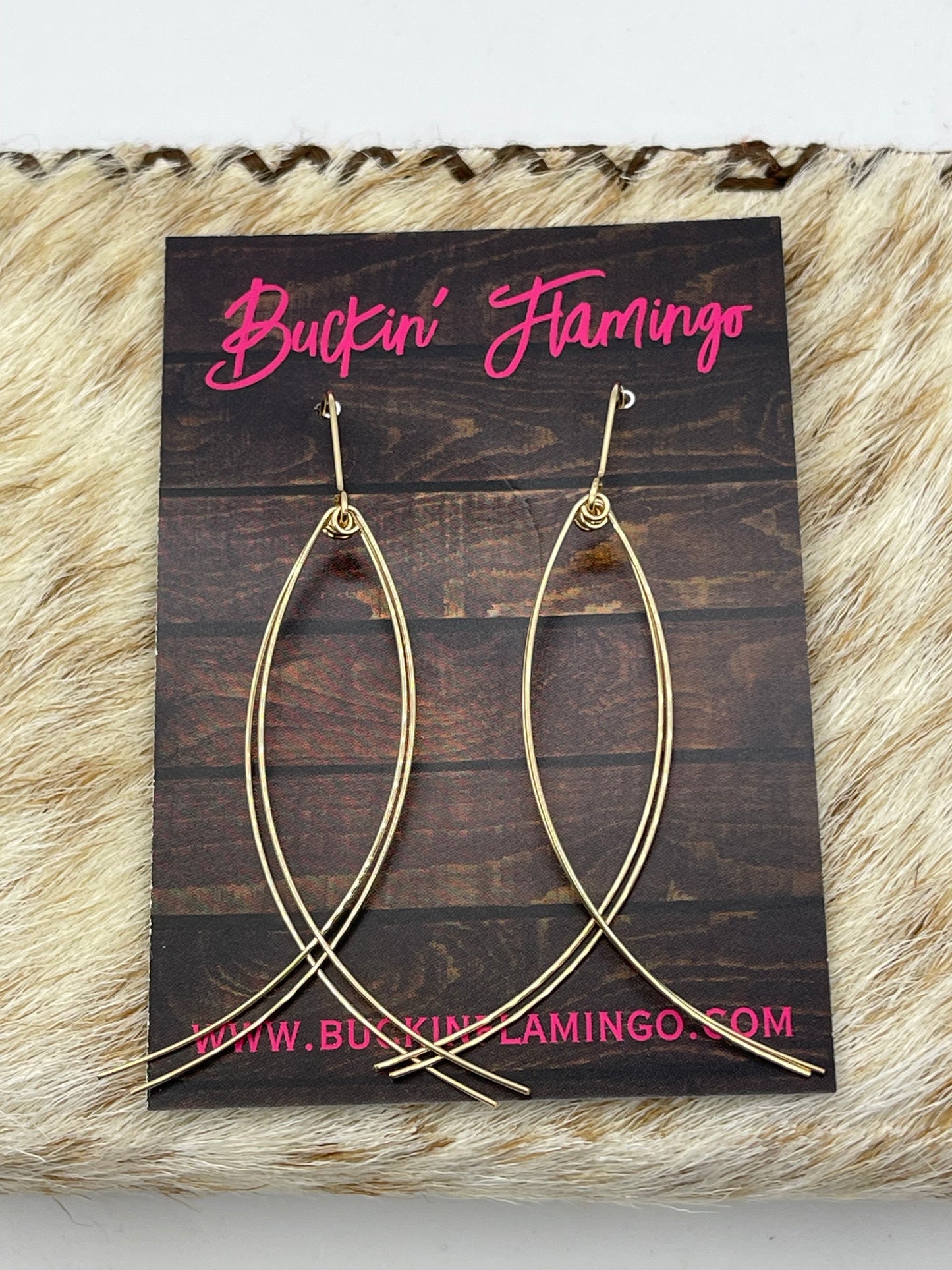 14K Gold Filled Fish Dangle Earrings