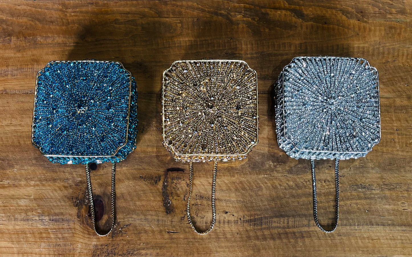 Sparkly Square Clutch Purse