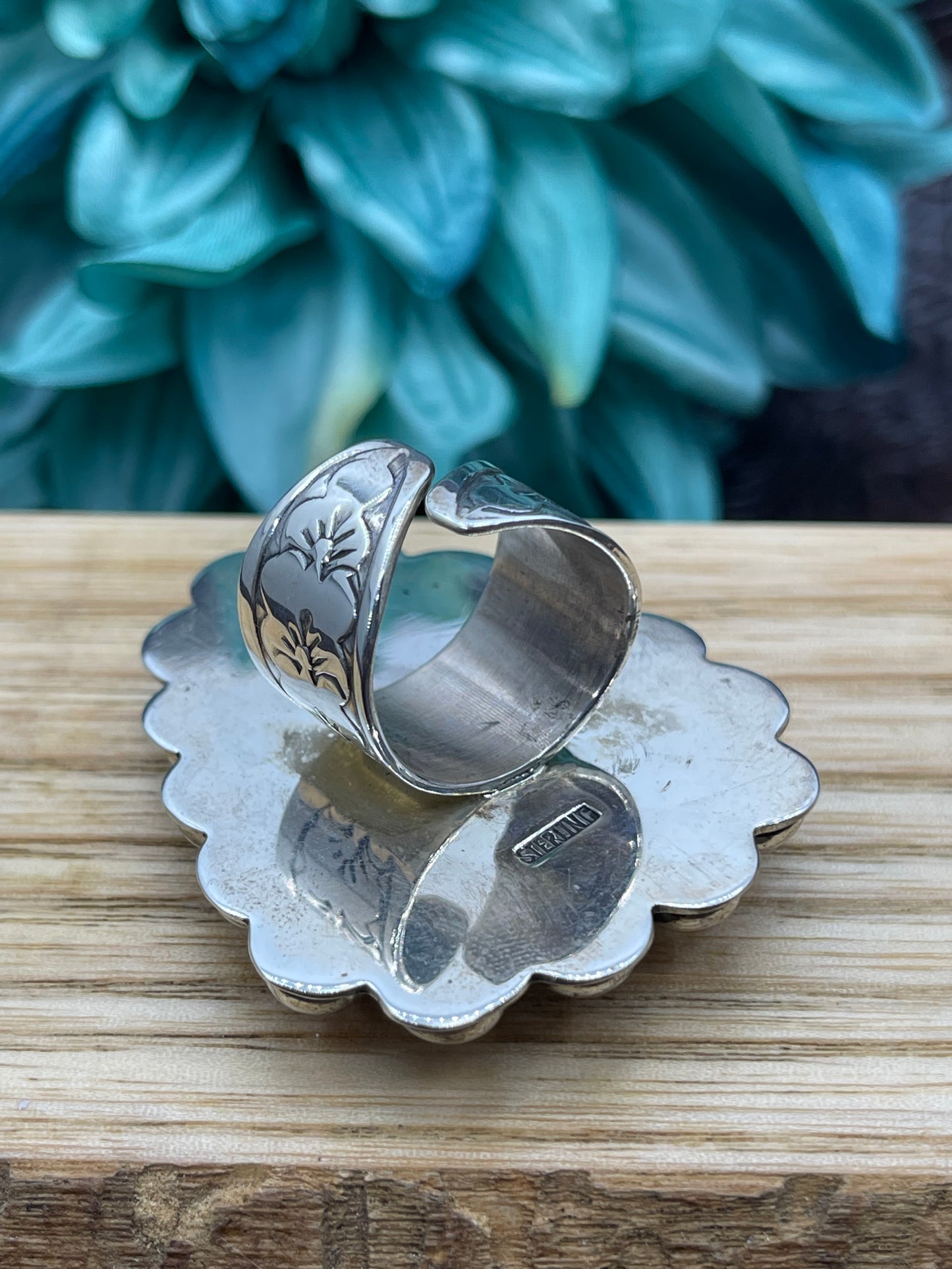 Ribbon Turquoise & Orange Spiny Oyster Ring