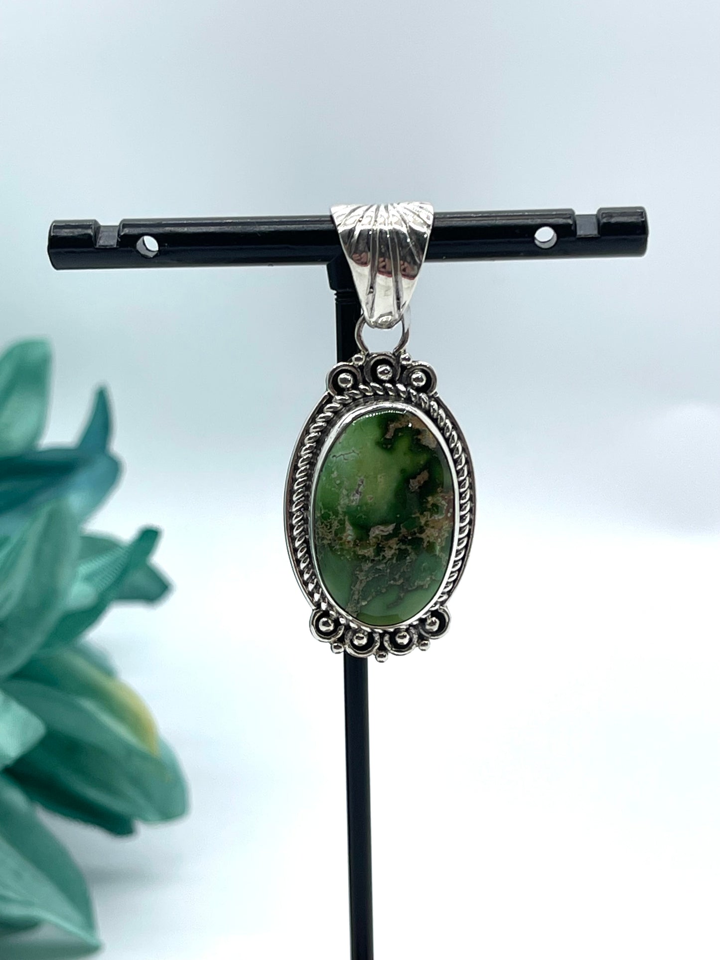 Sonoran Gold Turquoise Oval Pendant