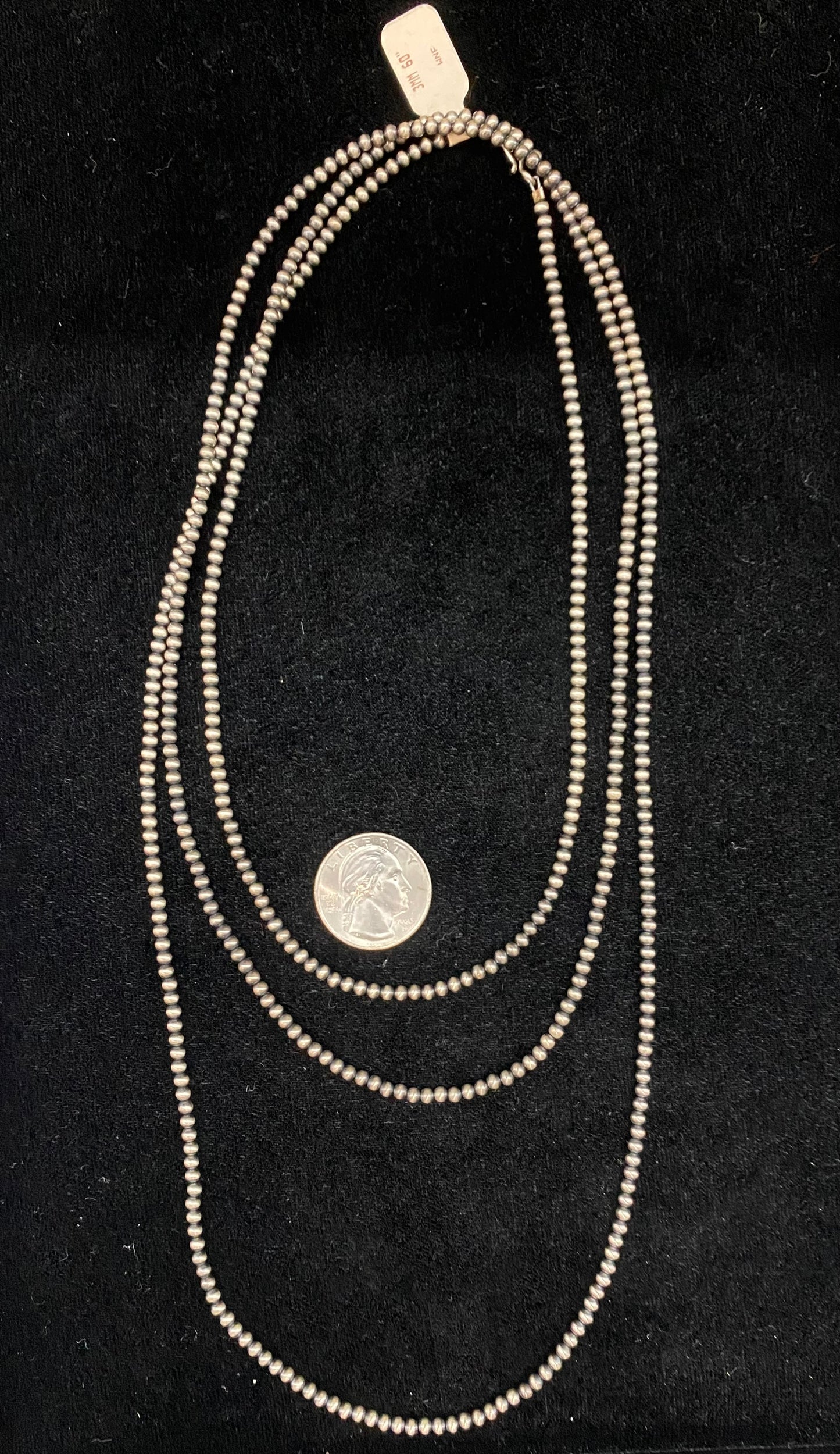 60" 3mm Navajo Pearls