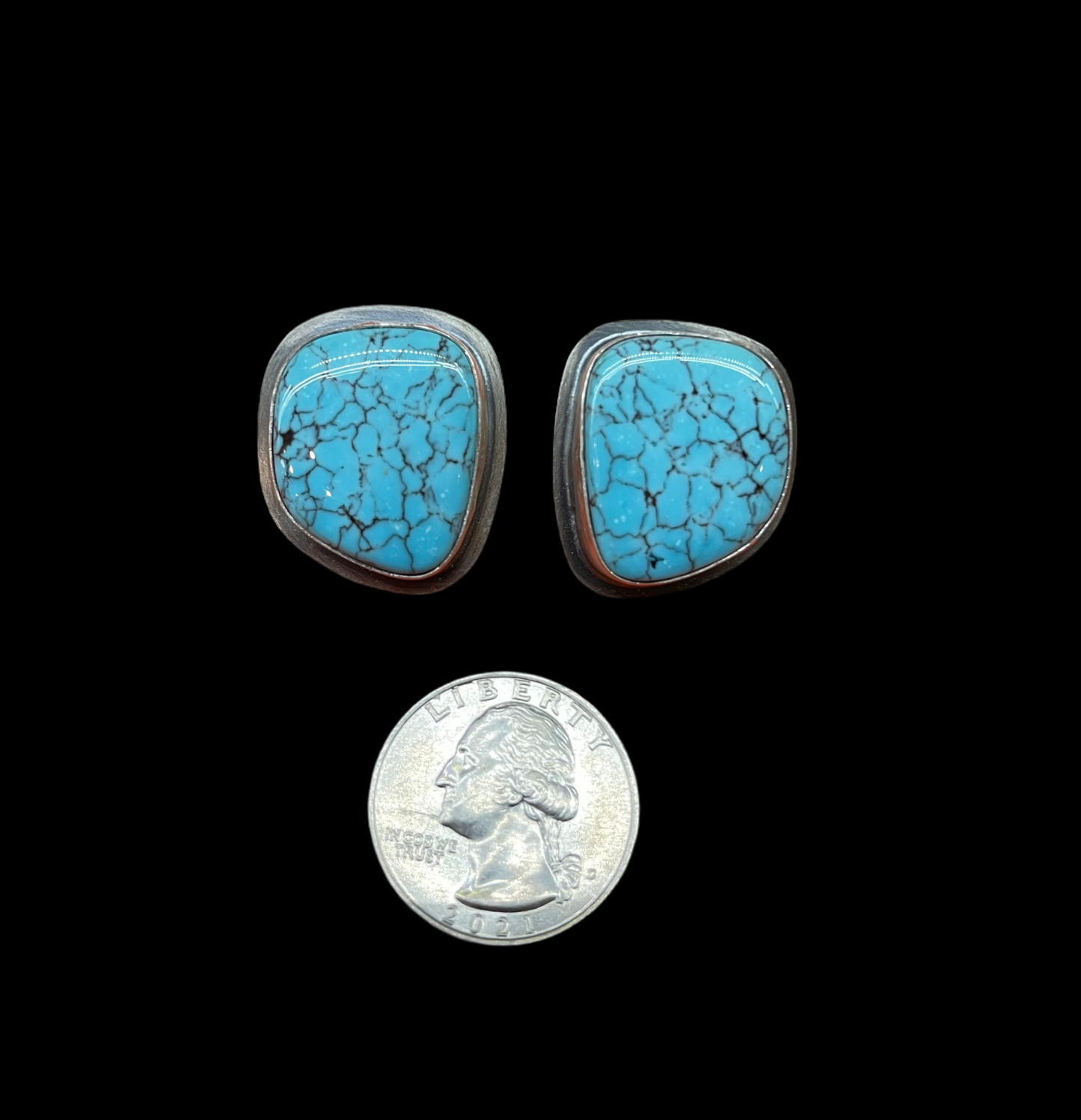 Egyptian Turquoise Post Earrings by Zia