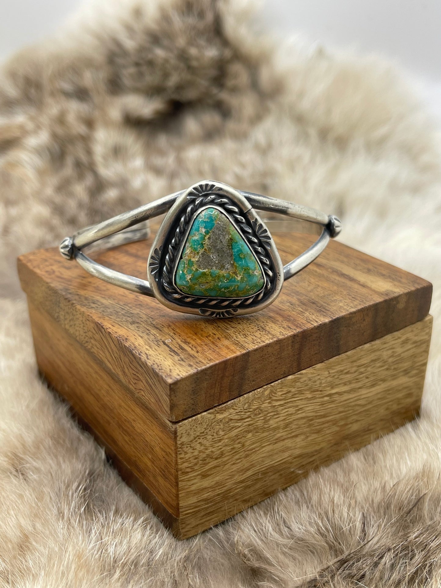 Sonoran Gold Cuff by Augustine Largo, Navajo