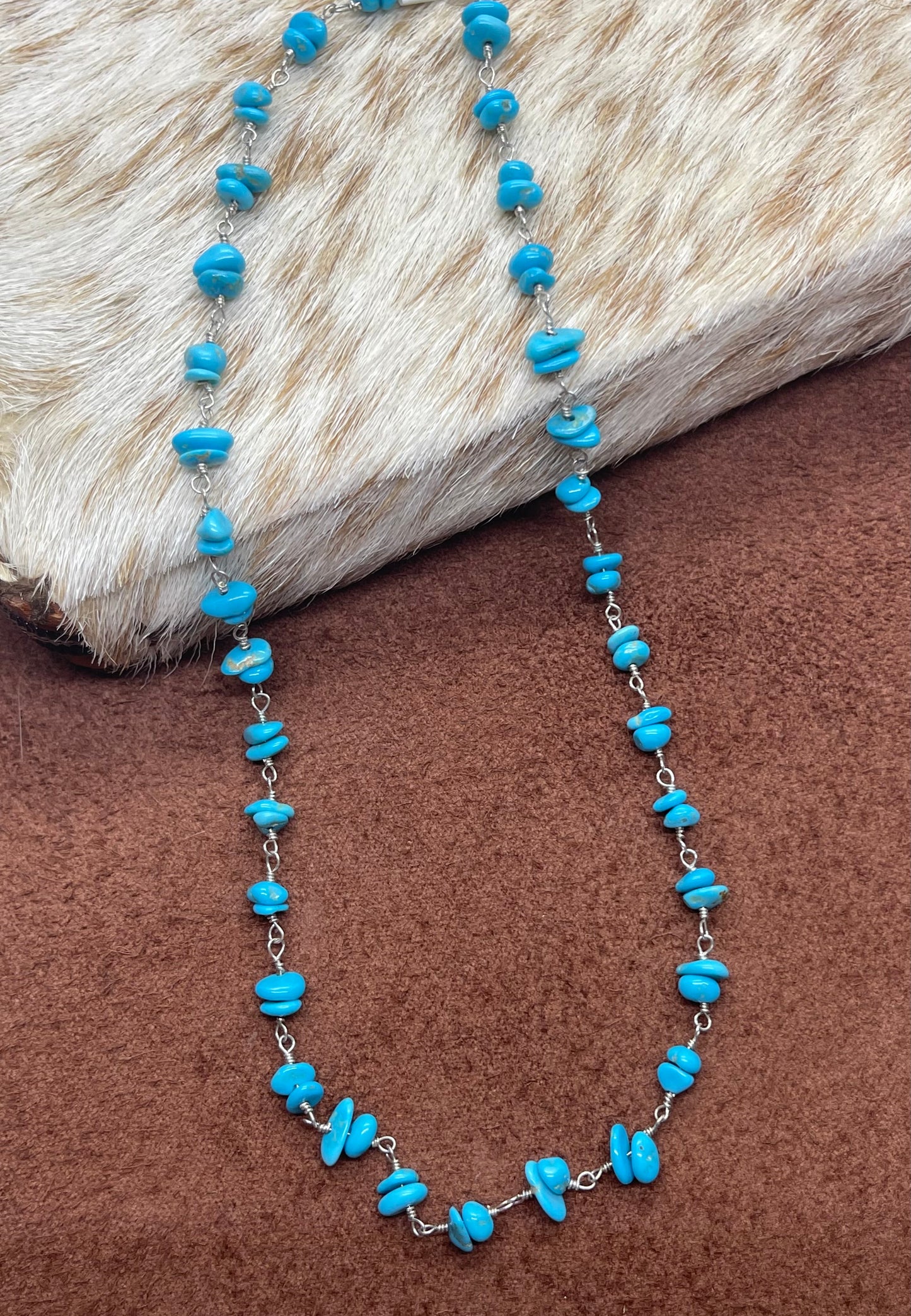 16" Sleeping Beauty Turquoise Necklace