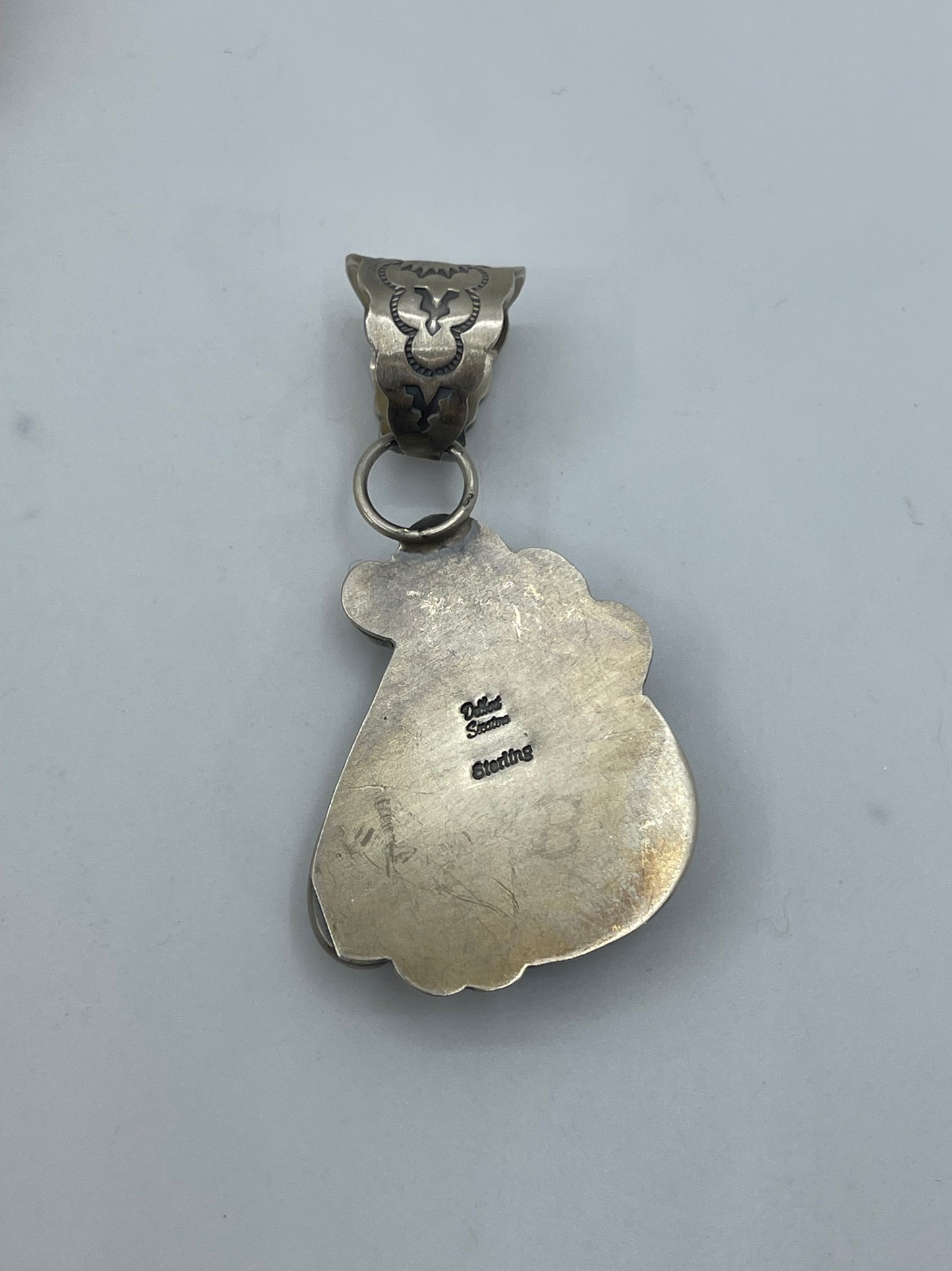 Cripple Creek Pendant by Delbert Secatero, Navajo