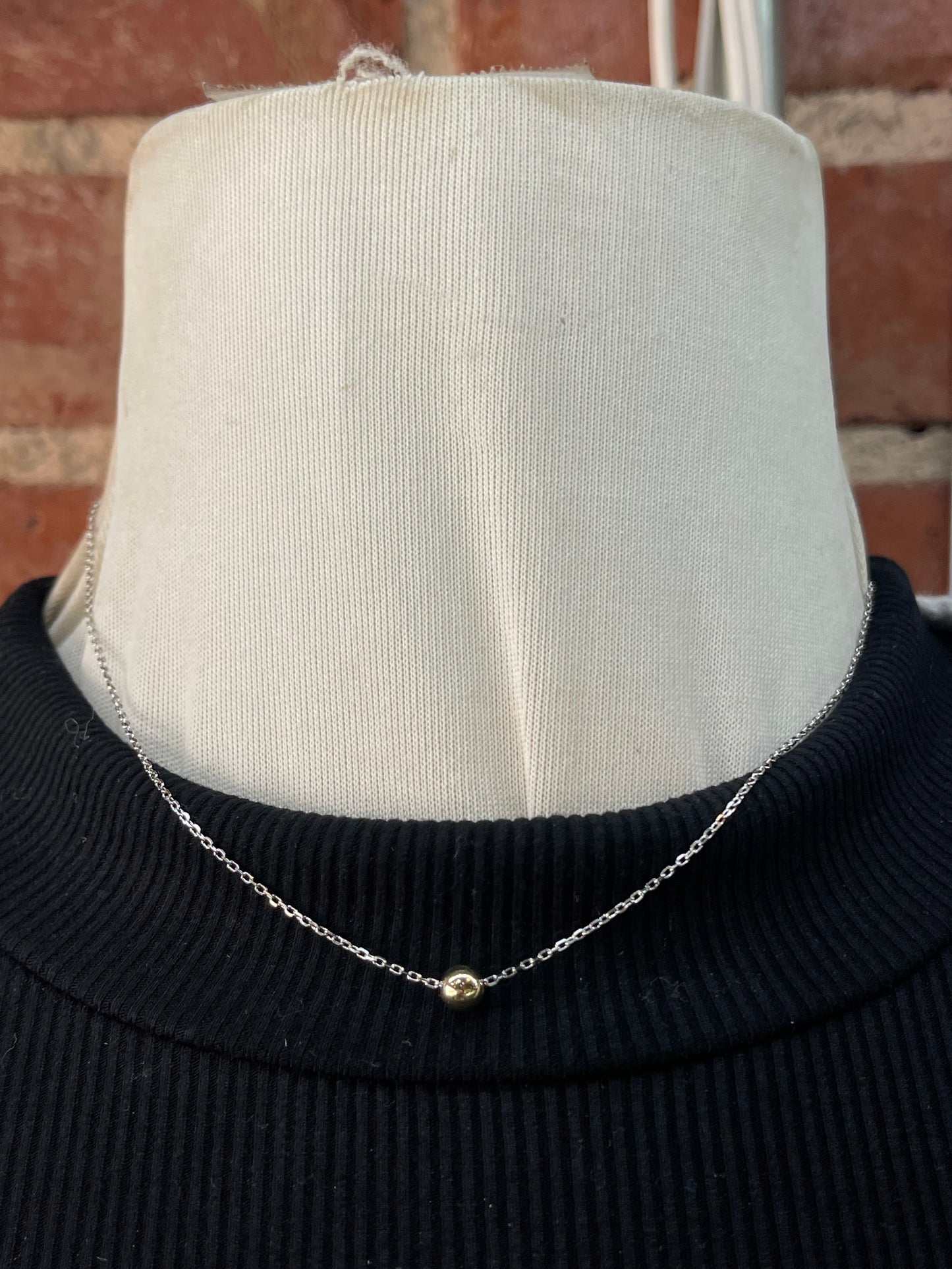 16"+3" 14k Gold Filled and Sterling Chain Necklace