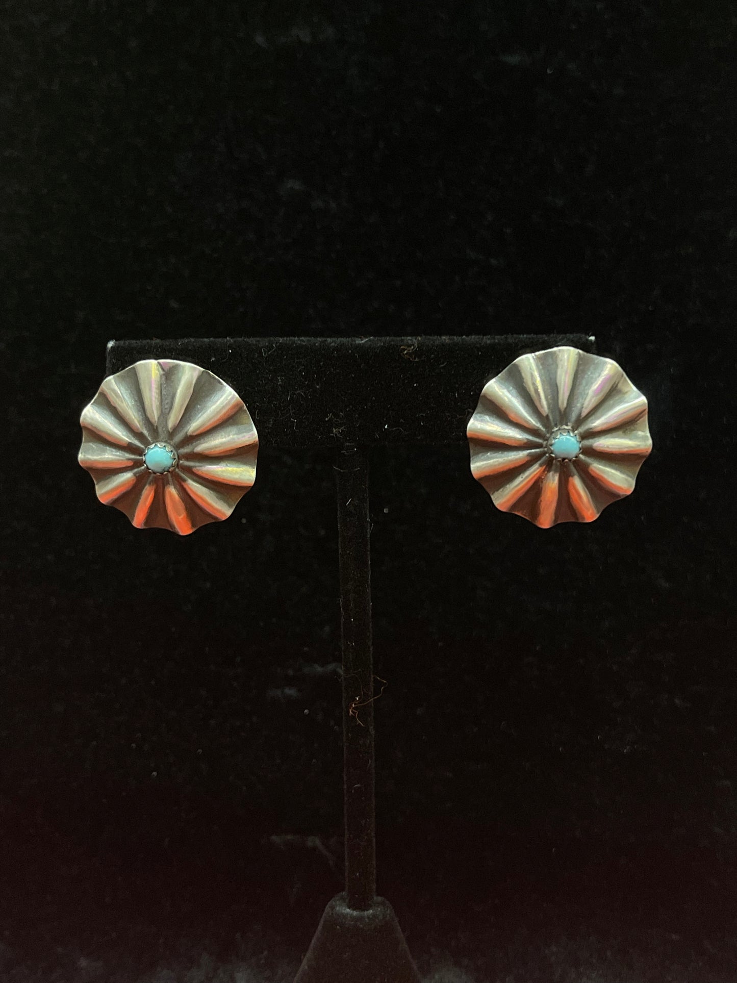 Circle Stone Earrings