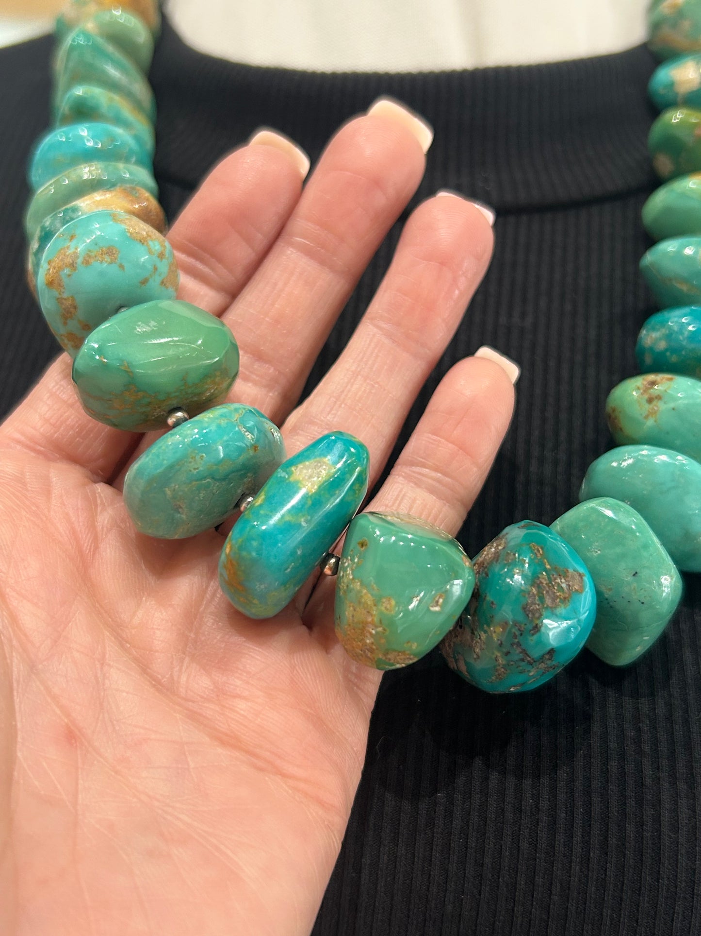 24" Chunky Royston Nugget Necklace