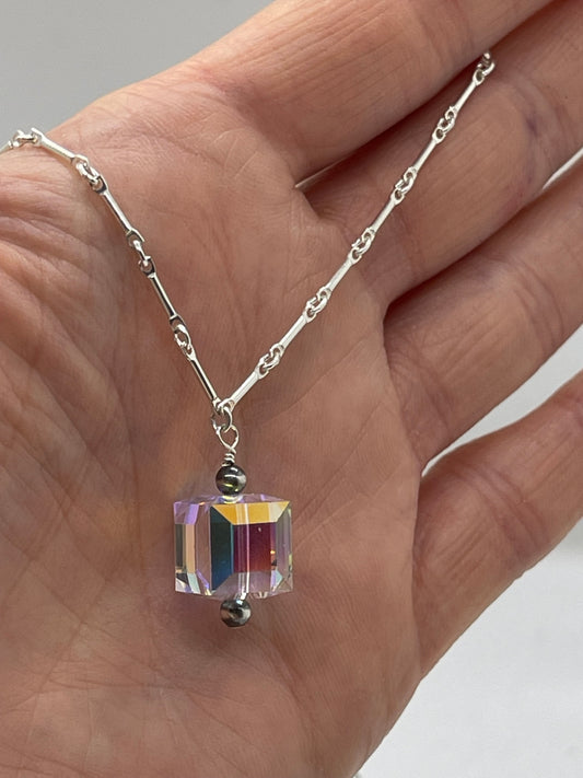 16" Swarovski Crystal Drop Necklace