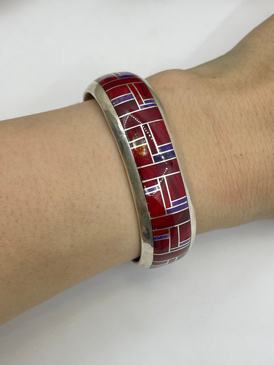 6.5” Coral & Sugilite Cuff