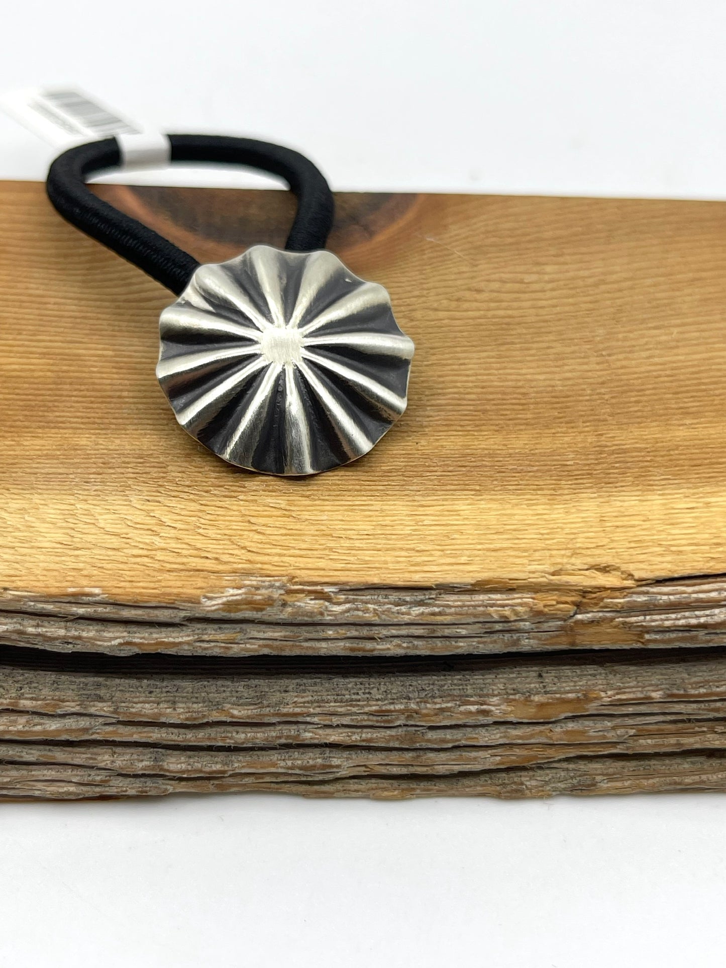 Concho Ponytail Holder by Arlene Soce, Navajo