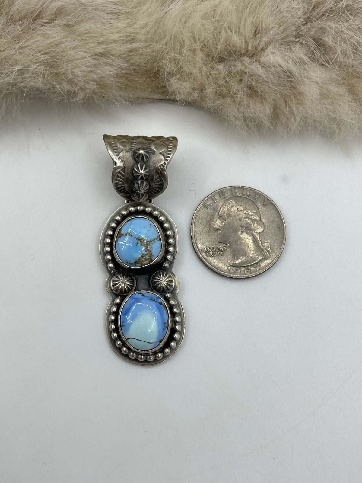 Golden Hills Pendant by Boyd Ashley, Navajo