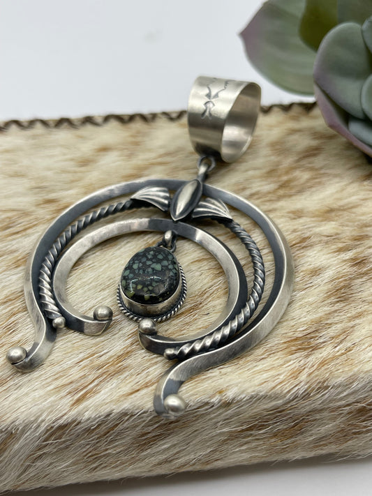 Newlander Turquoise Naja Pendant with a 20mm Bale