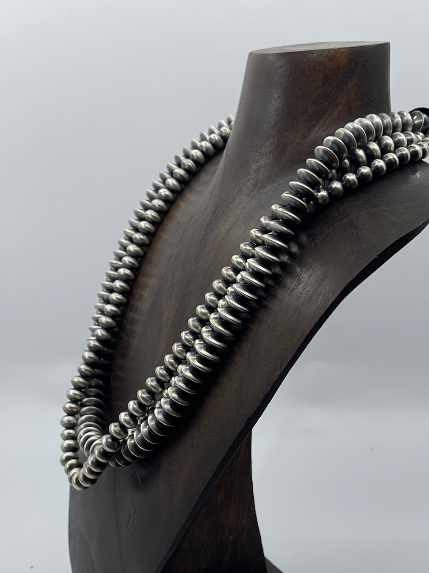 20" Handmade 3 Strand Navajo Pearls Necklace by Bryannnen Halwood, Navajo