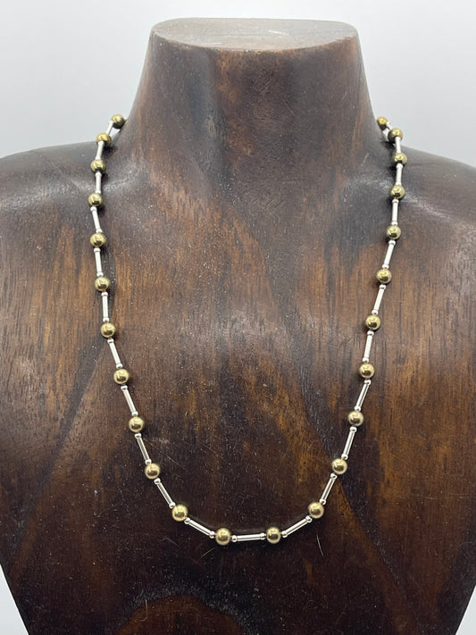 18" 4mm 14k Gold Filled Beaded Necklace
