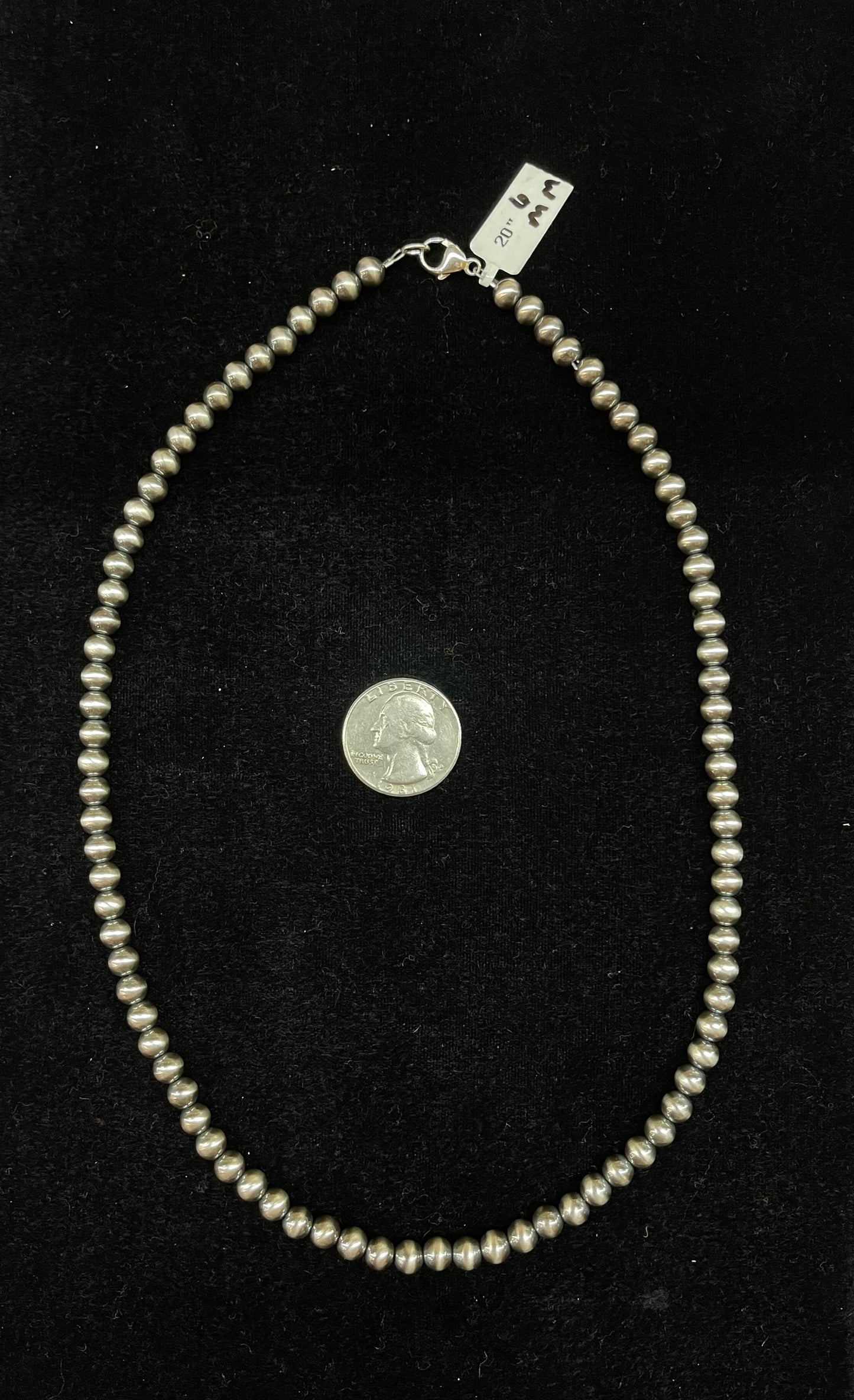 20" 6mm Navajo Pearls