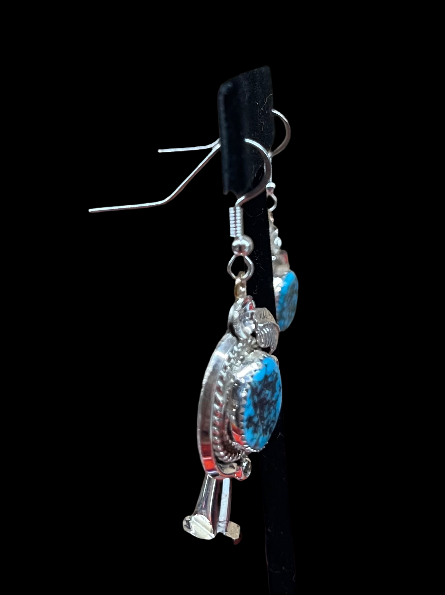 Blossom Dangle Earrings by Donovan Nez, Navajo