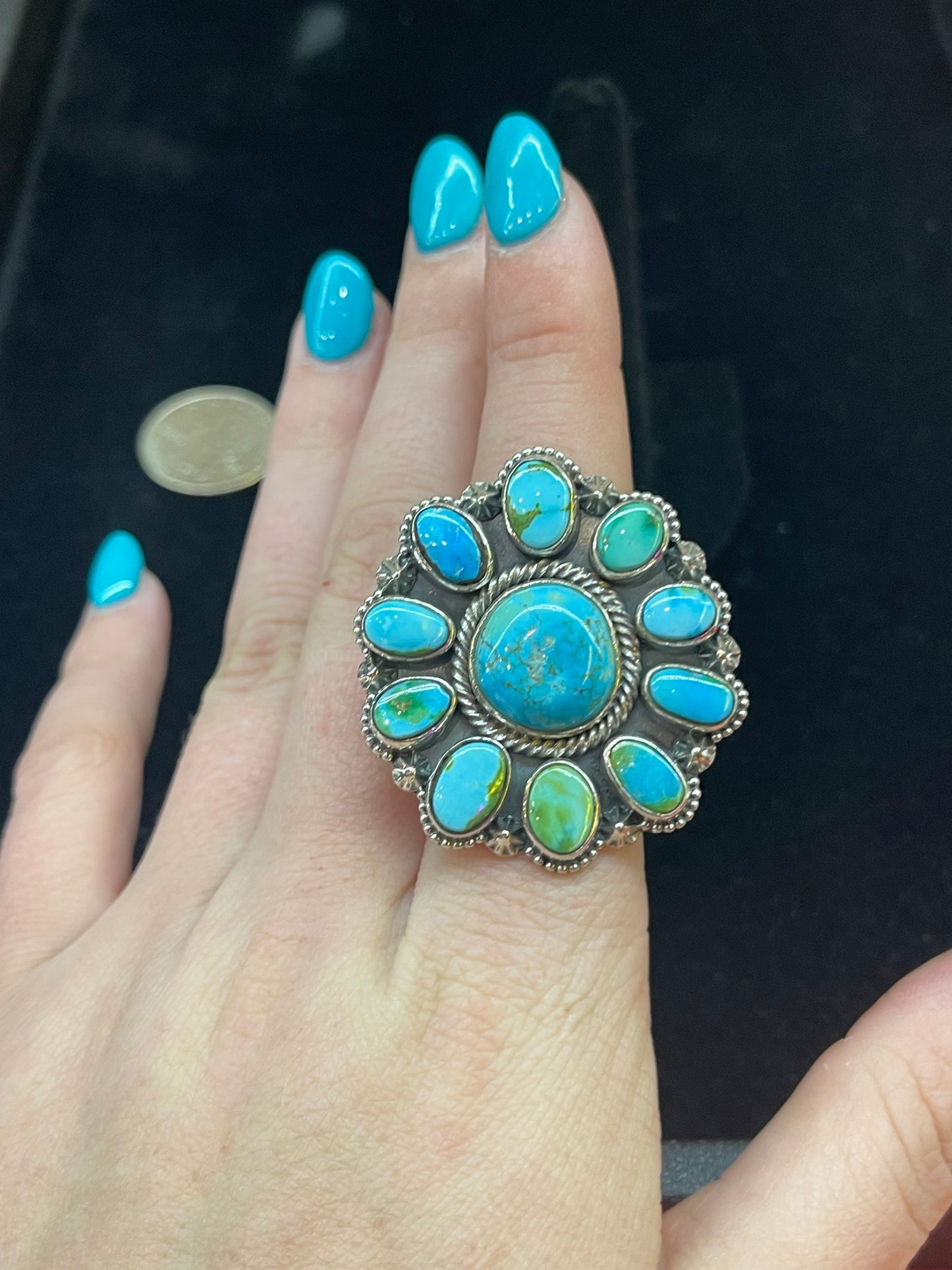 Sonoran Gold Cluster Circle Ring