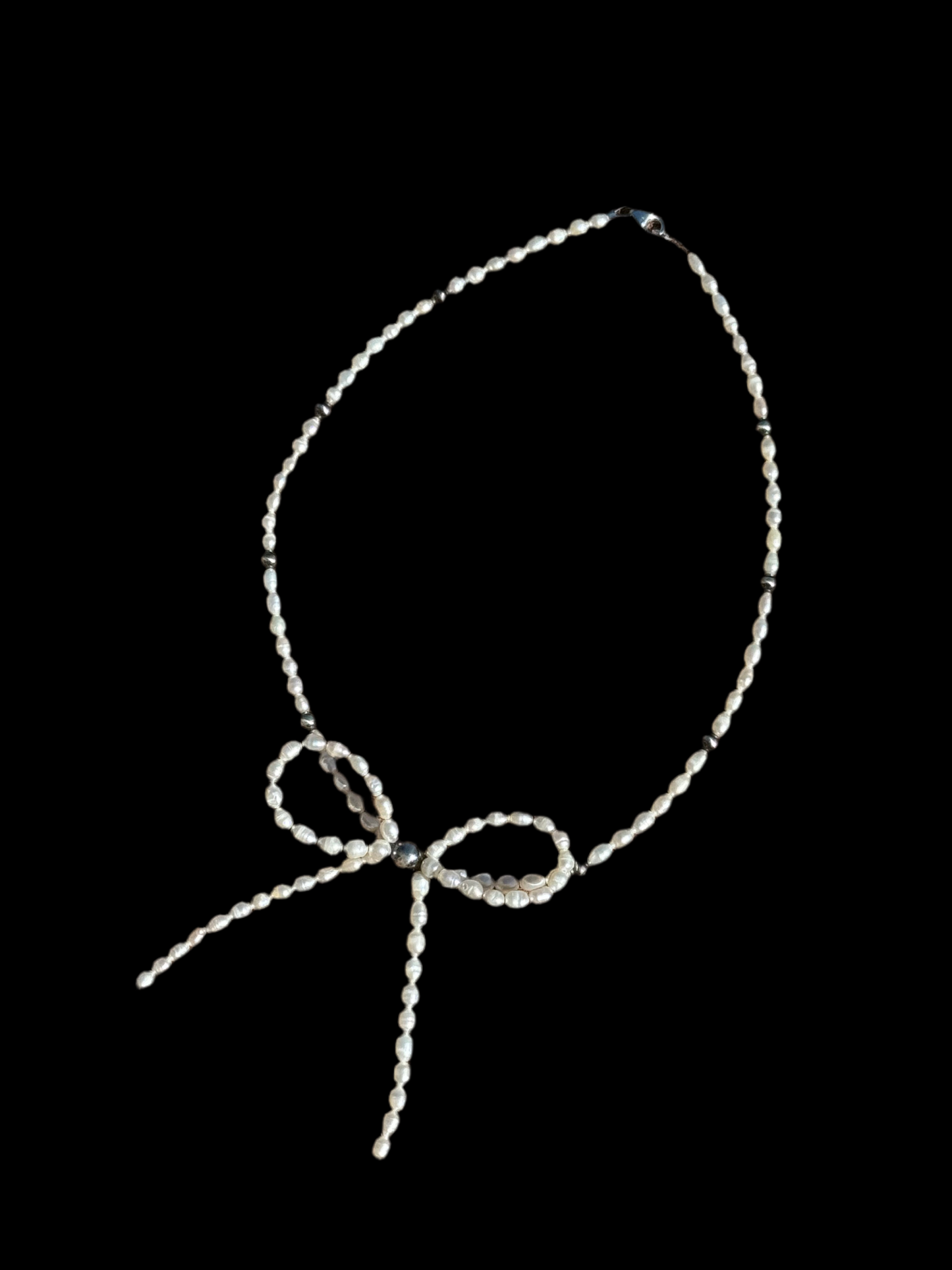 18" Fresh Water Pearl Bow Necklace