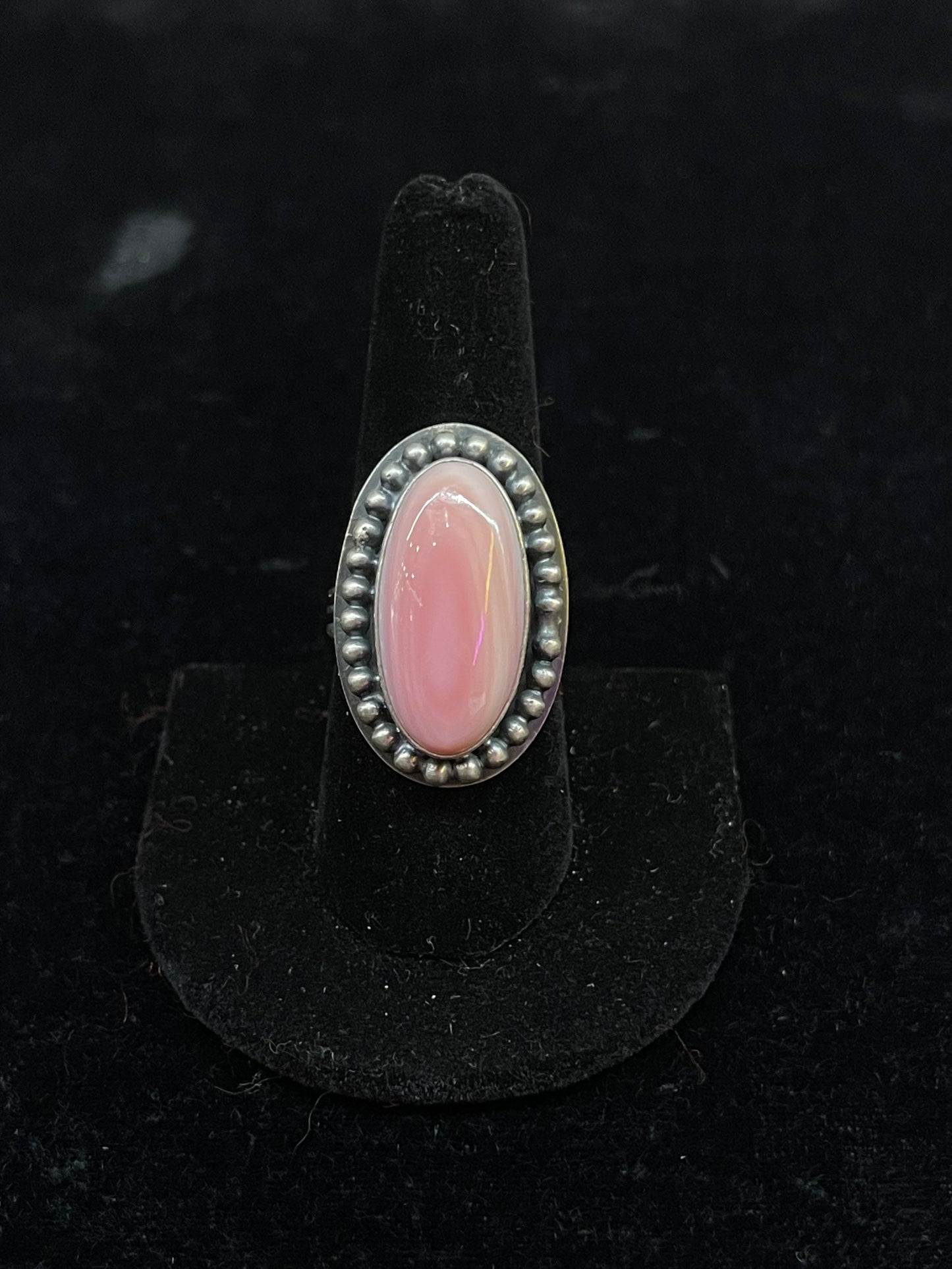 Pink Conch Shell Oval Ring