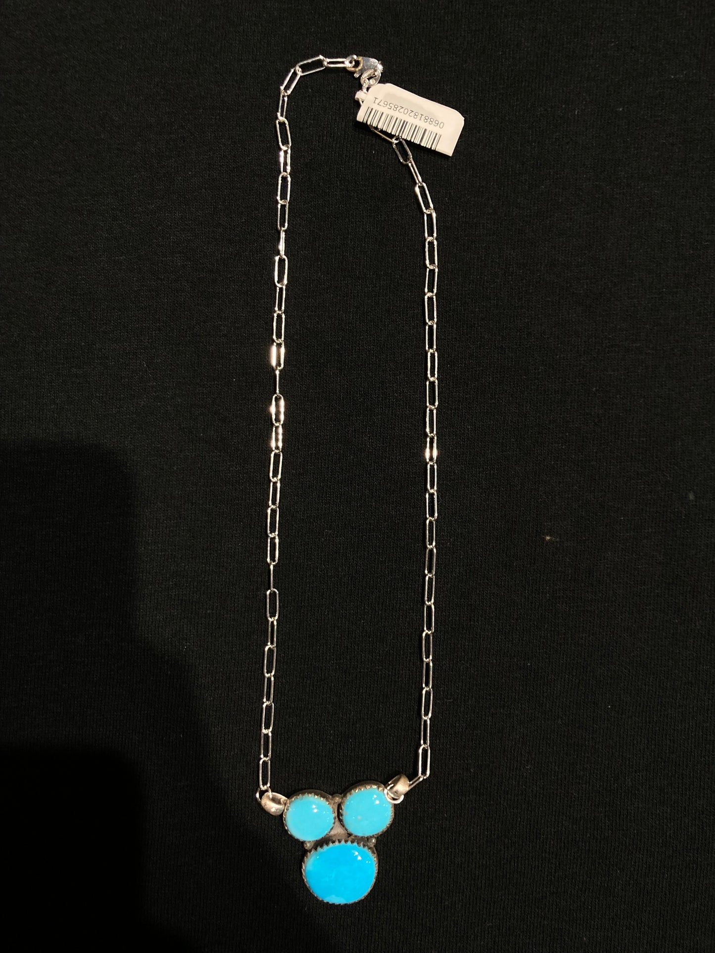 3 Stone 16" Sleeping Beauty Turquoise Necklace by Zia