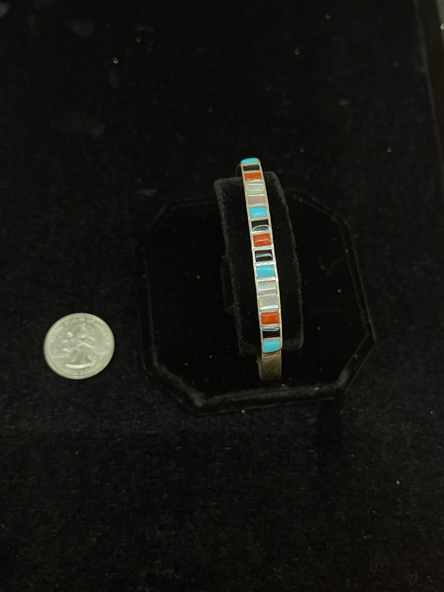 Multi Stone Inlay Bracelet