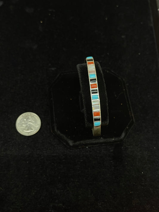 Multi Stone Inlay Bracelet