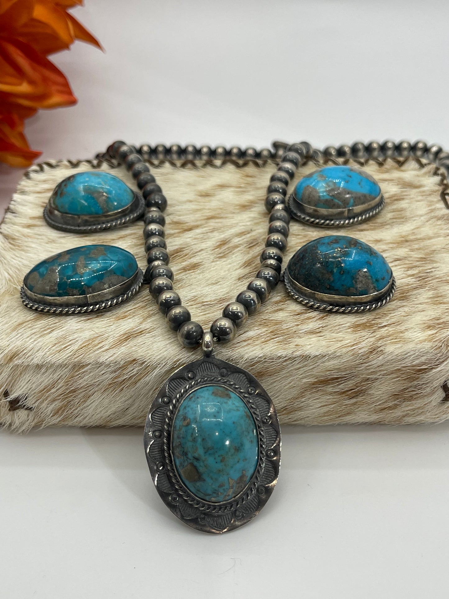 28" Persian Turquoise Necklace