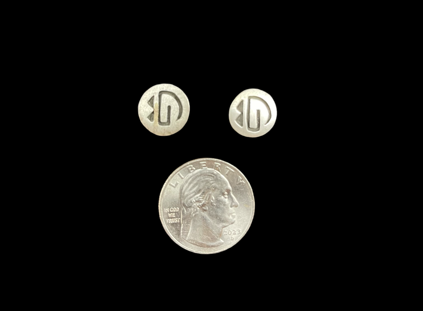 Stamped Sterling Silver Post Earrings