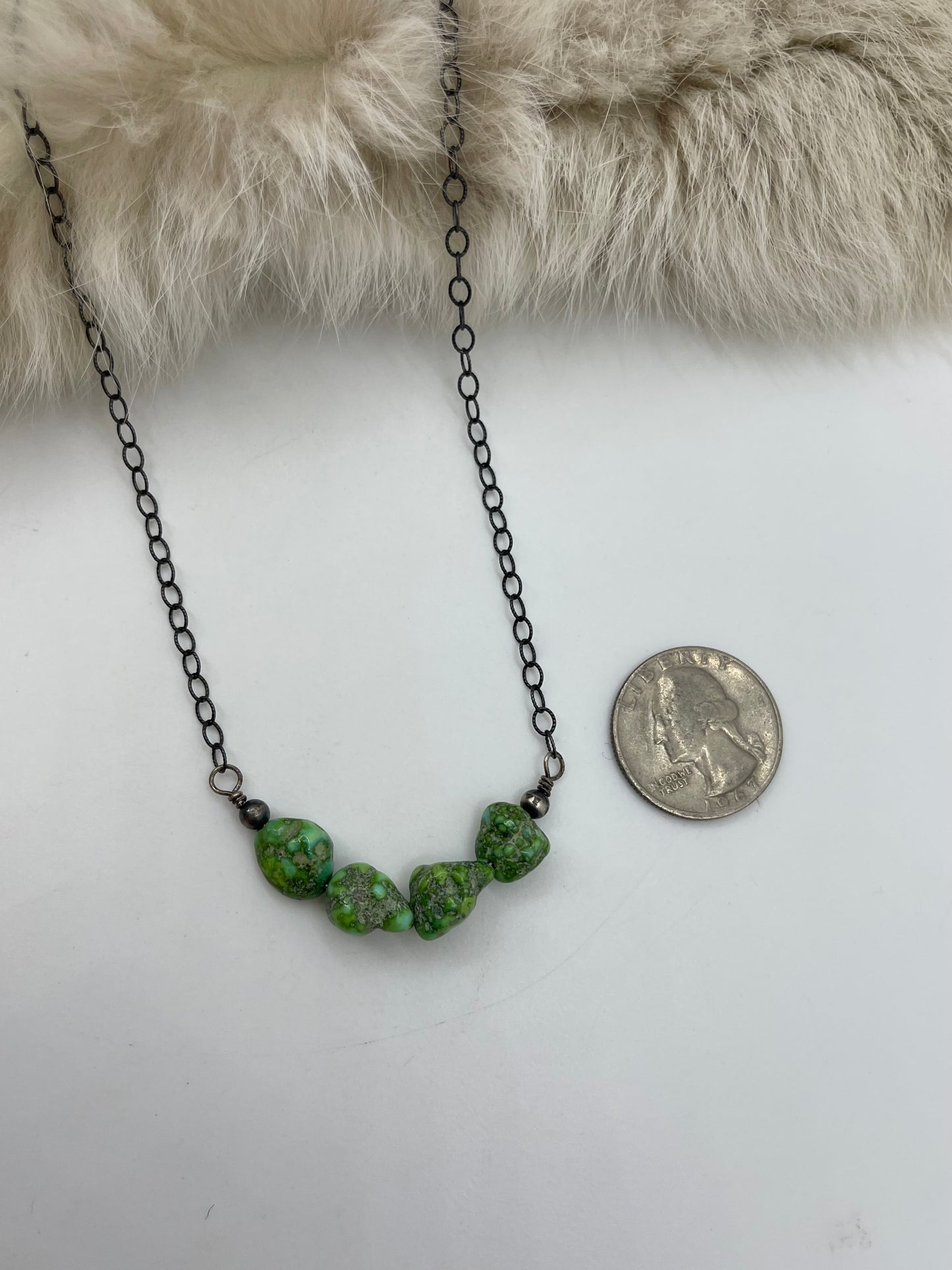 18" Sonoran Gold Turquoise Nugget Necklace