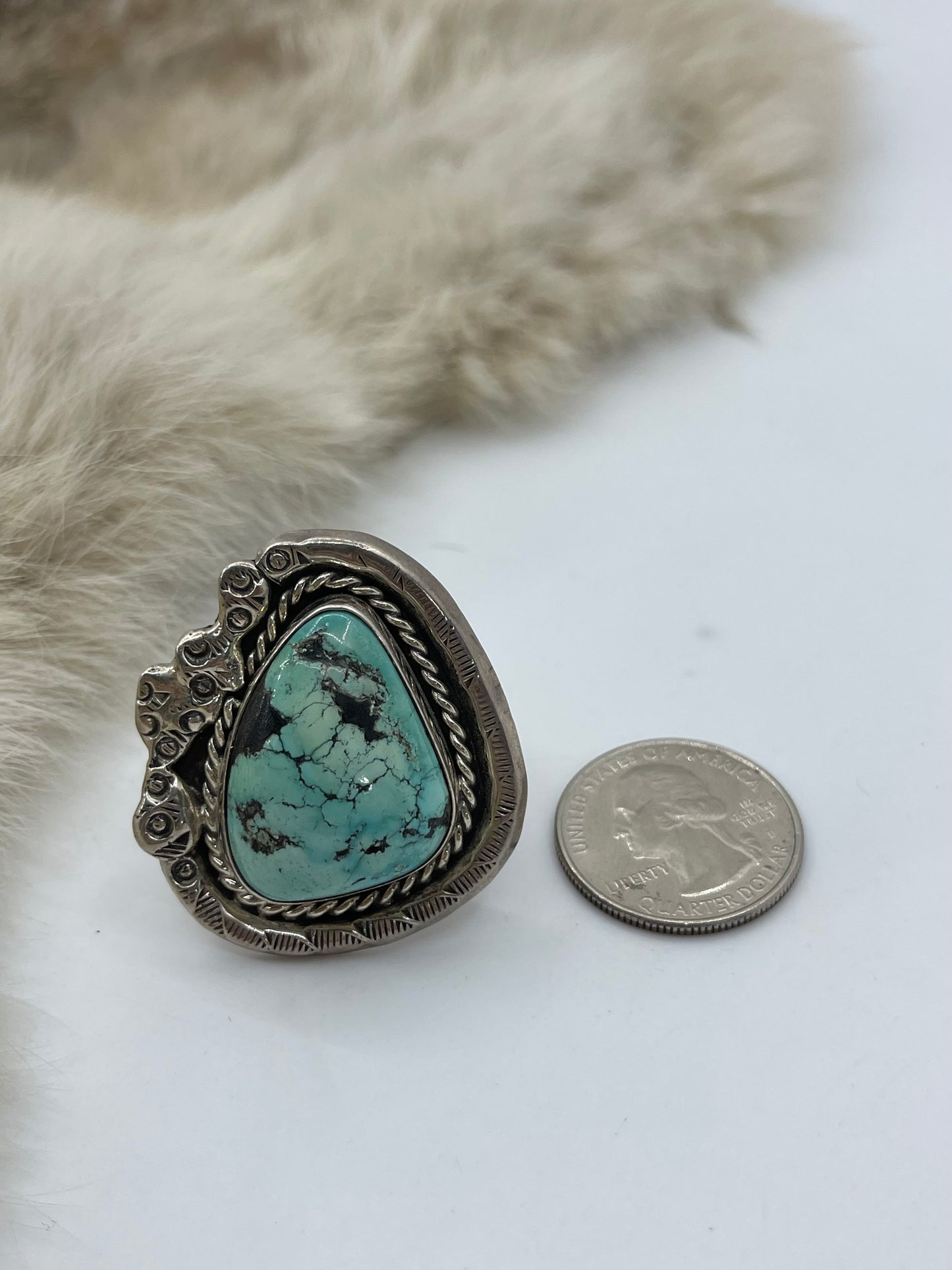 12.0 Vintage Turquoise Ring