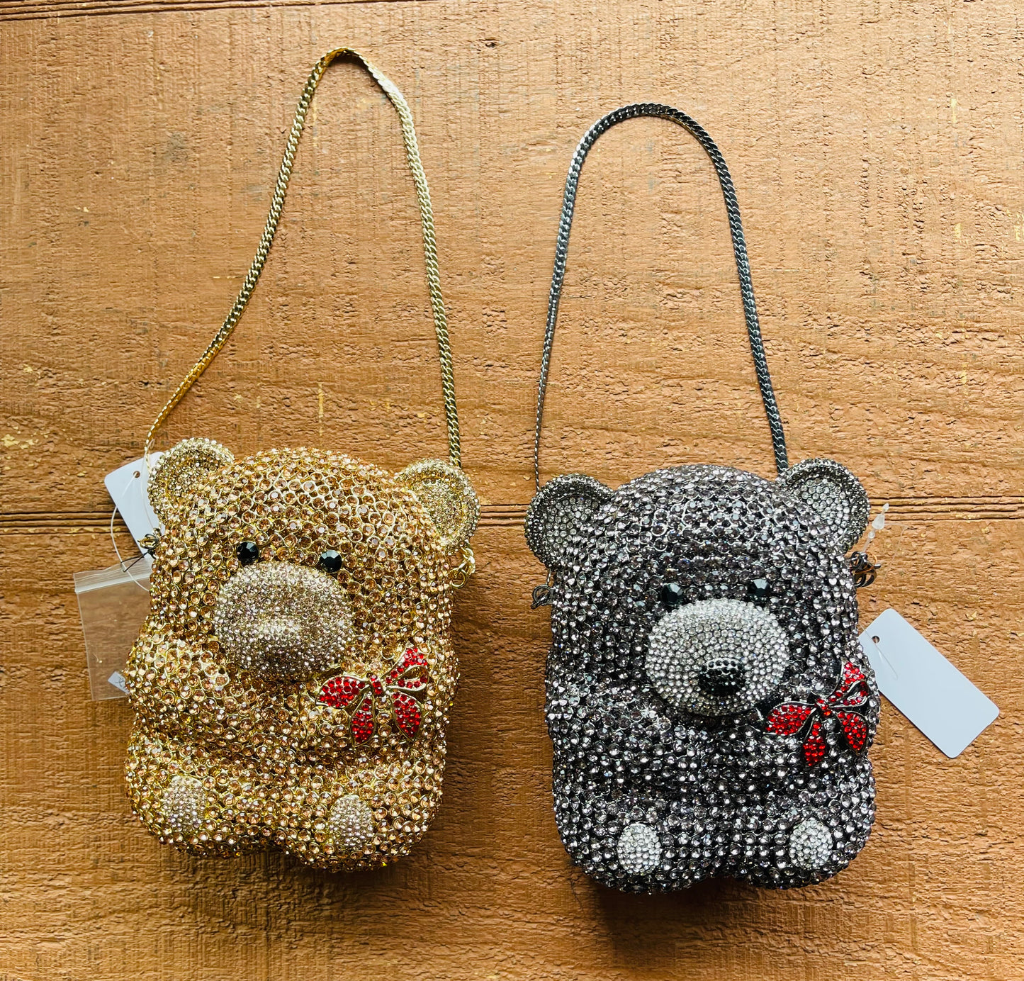Bedazzled Teddy Bear Purse