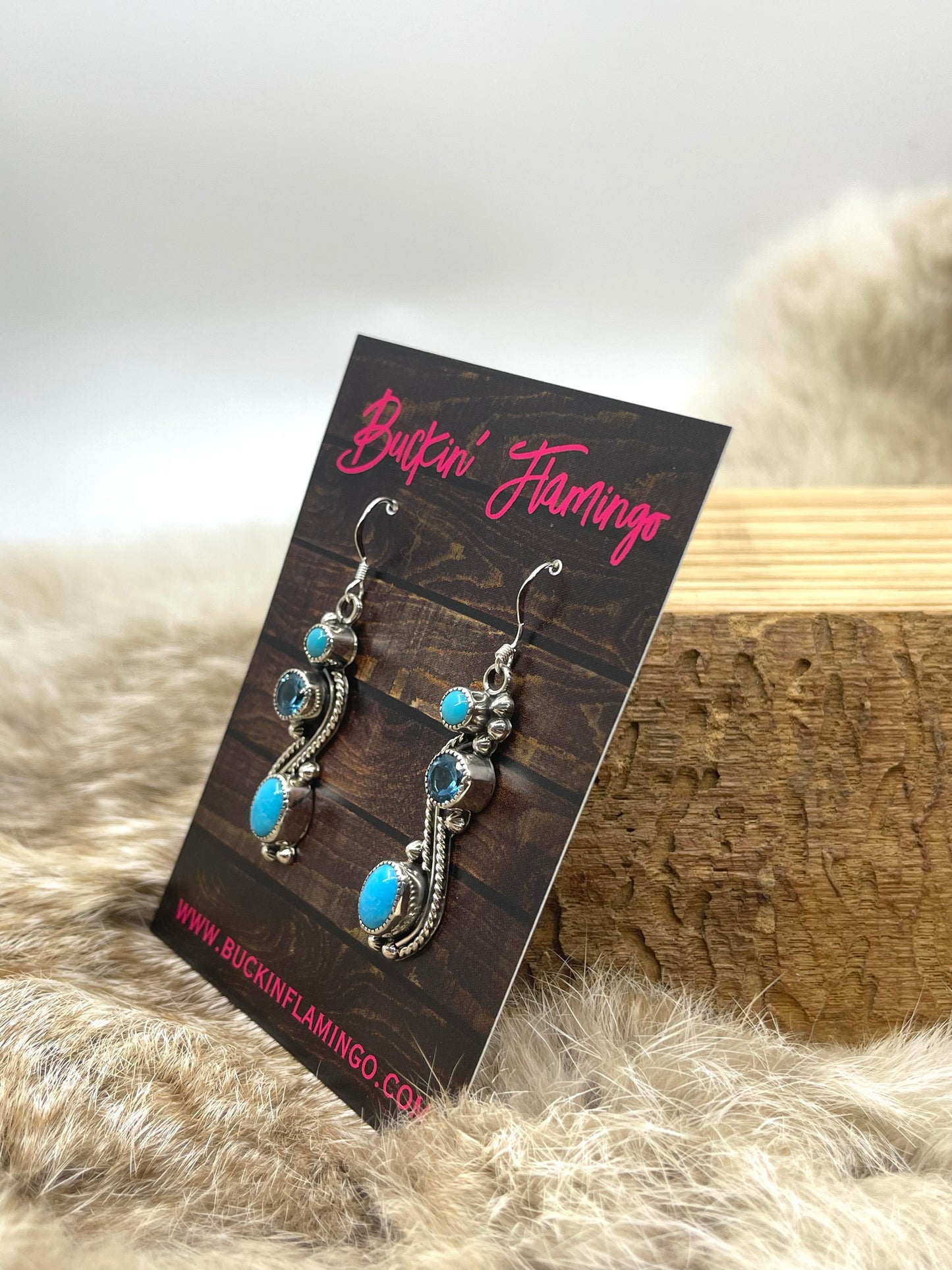 Blue Topaz & Turquoise by Jimmy Garcia, Navajo