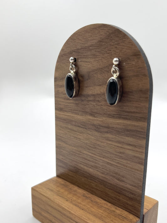 Black Onyx Dangling Earrings