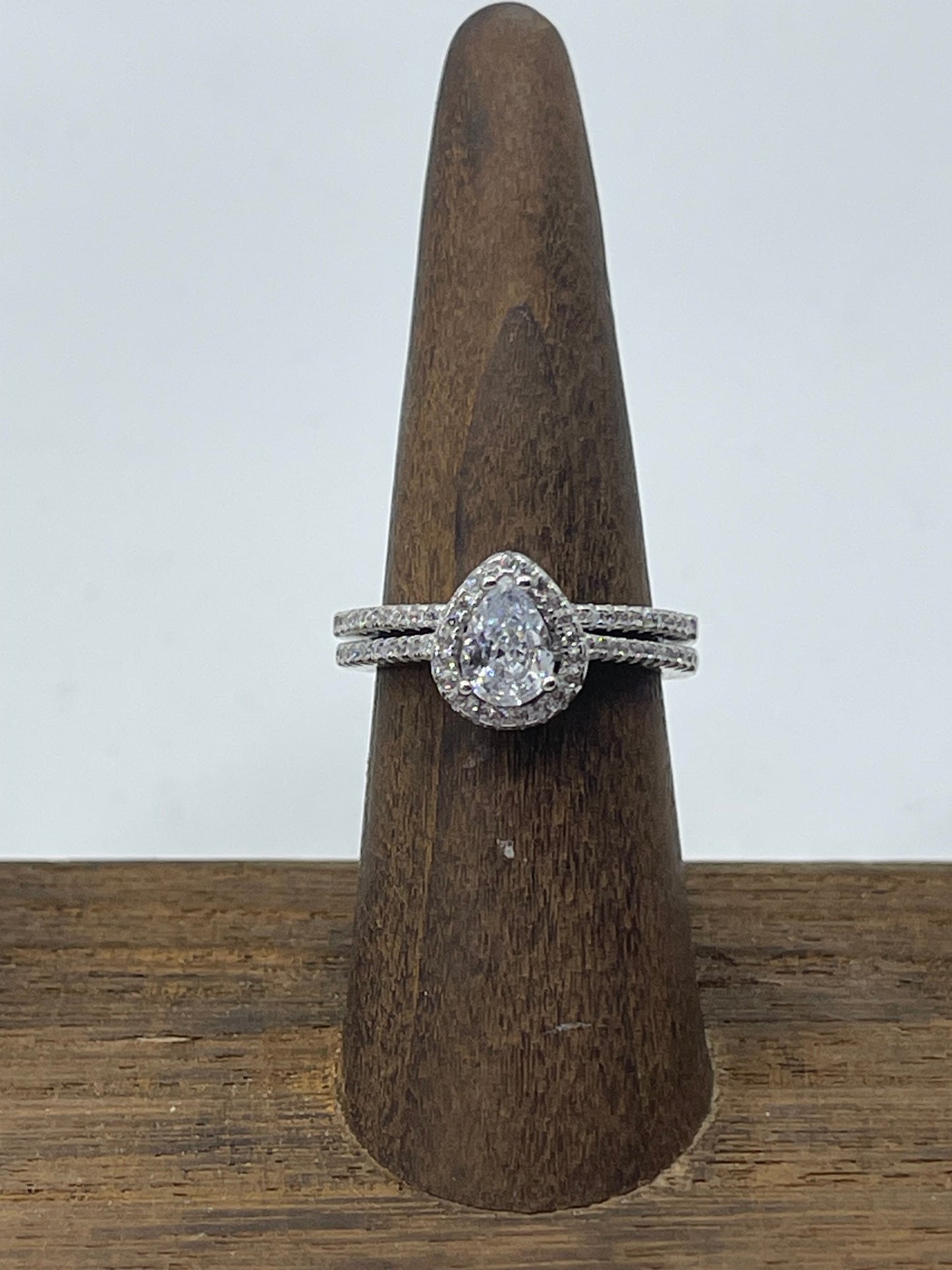 Cubic Zirconia and Sterling Silver Ring