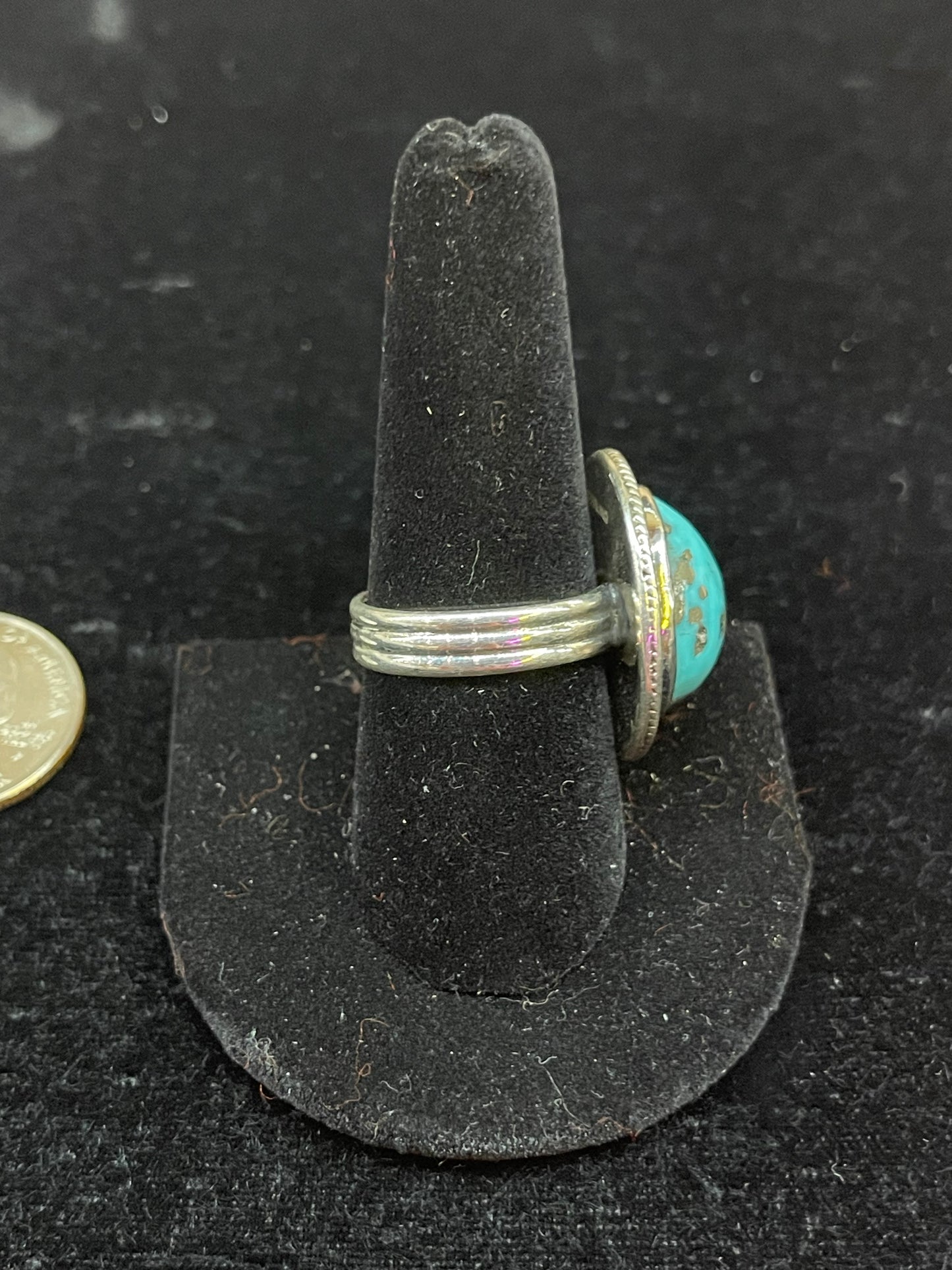 Turquoise Circle Ring