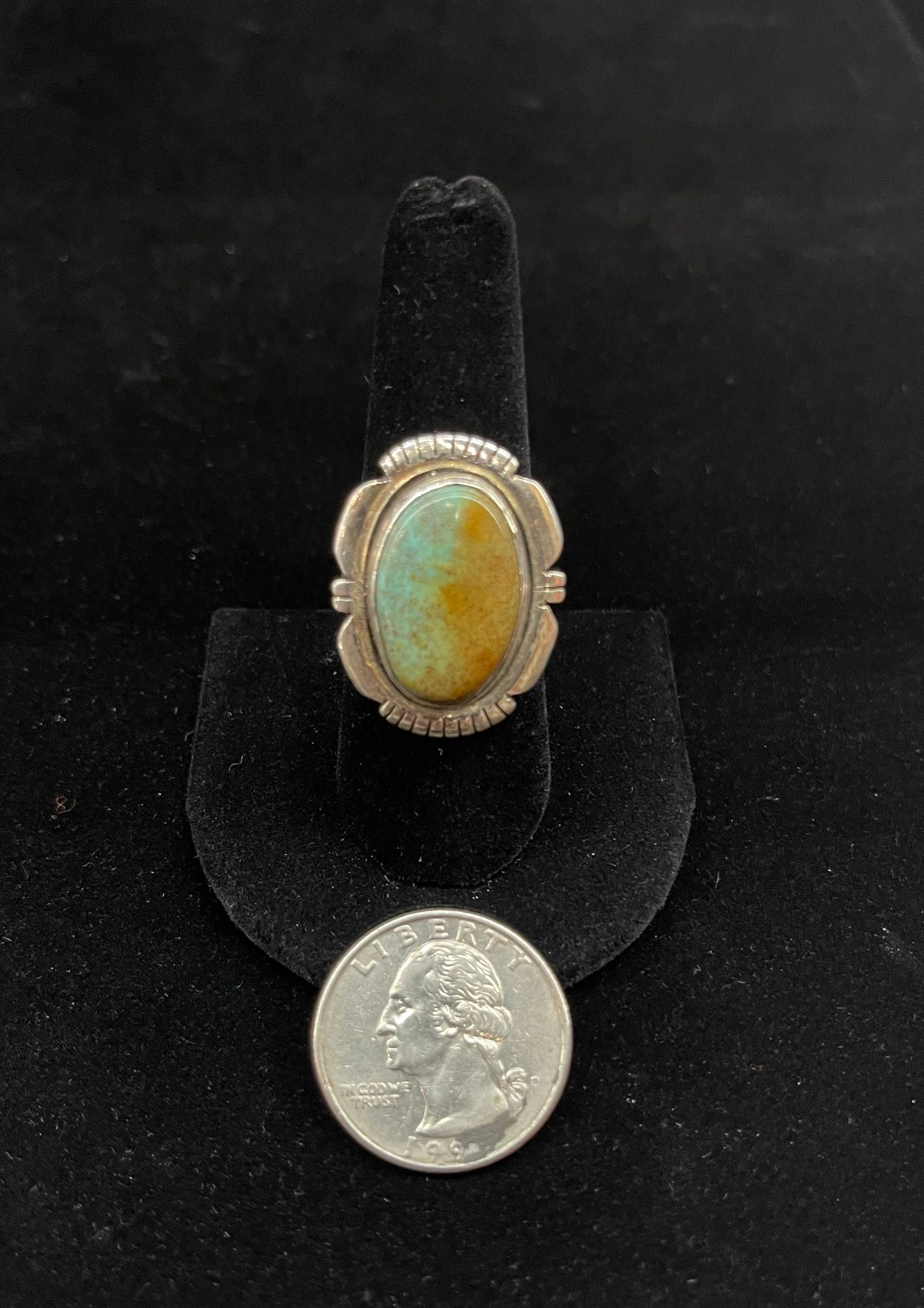 8.0 Vintage Turquoise Ring