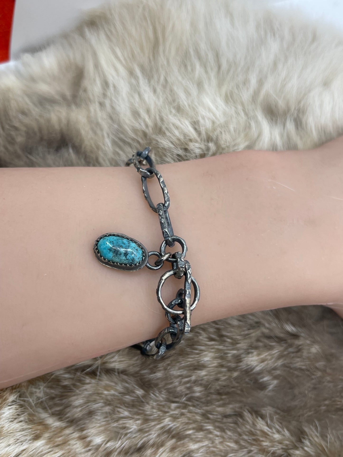 7" Handmade Paperclip Chain Link Bracelet by Bad Bronc