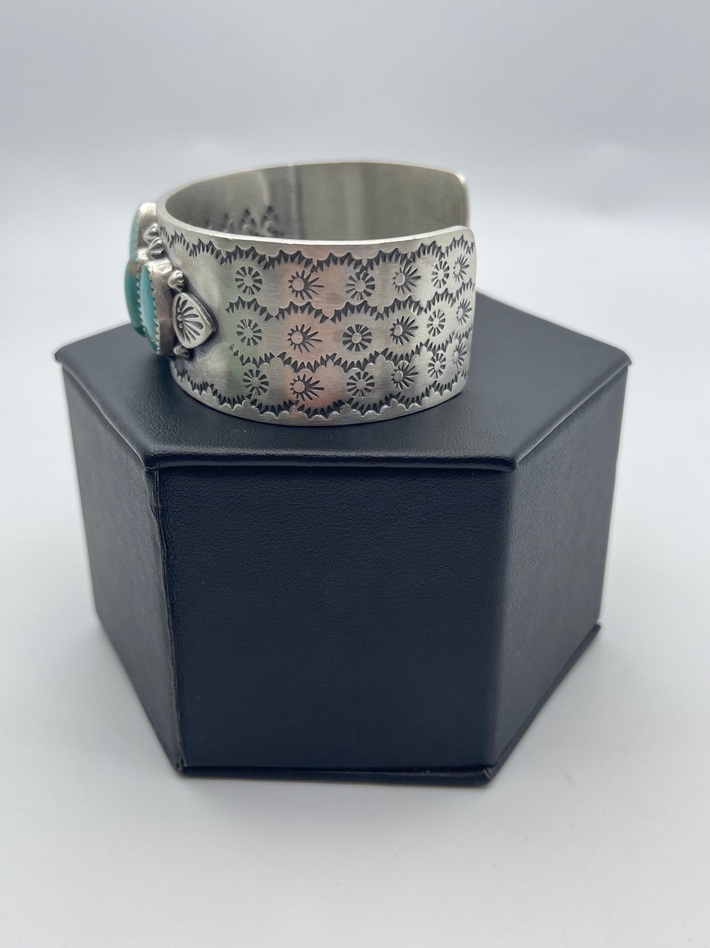 7" 5 Stone Kingman Turquoise Cuff