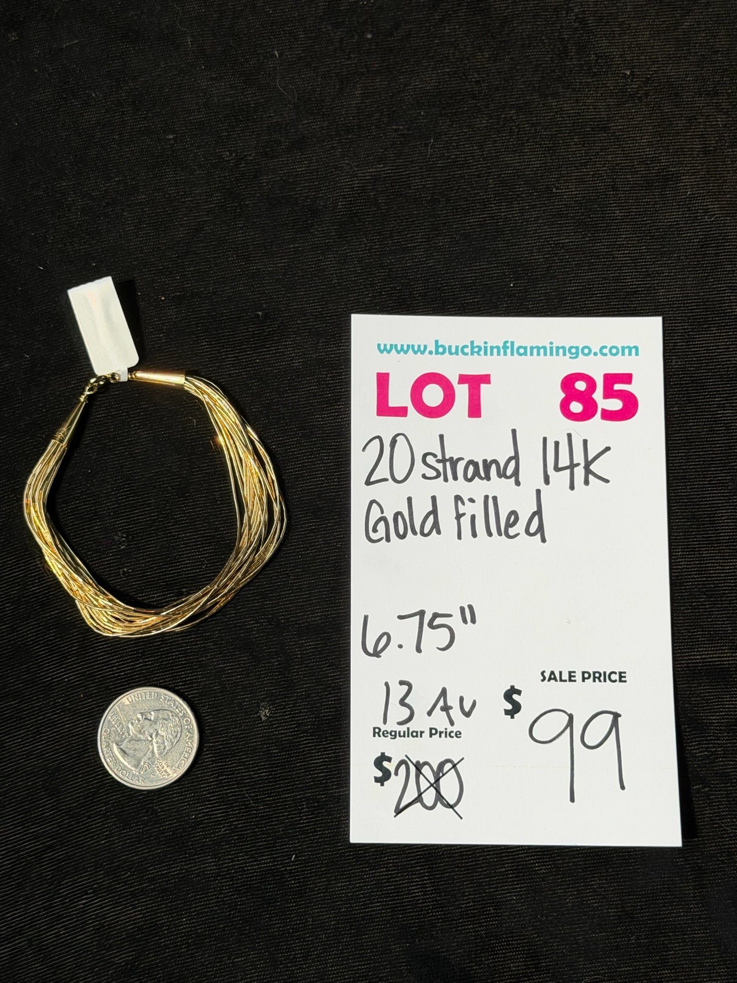 LOT 85 8/9 20 Strand 14K Gold Filled