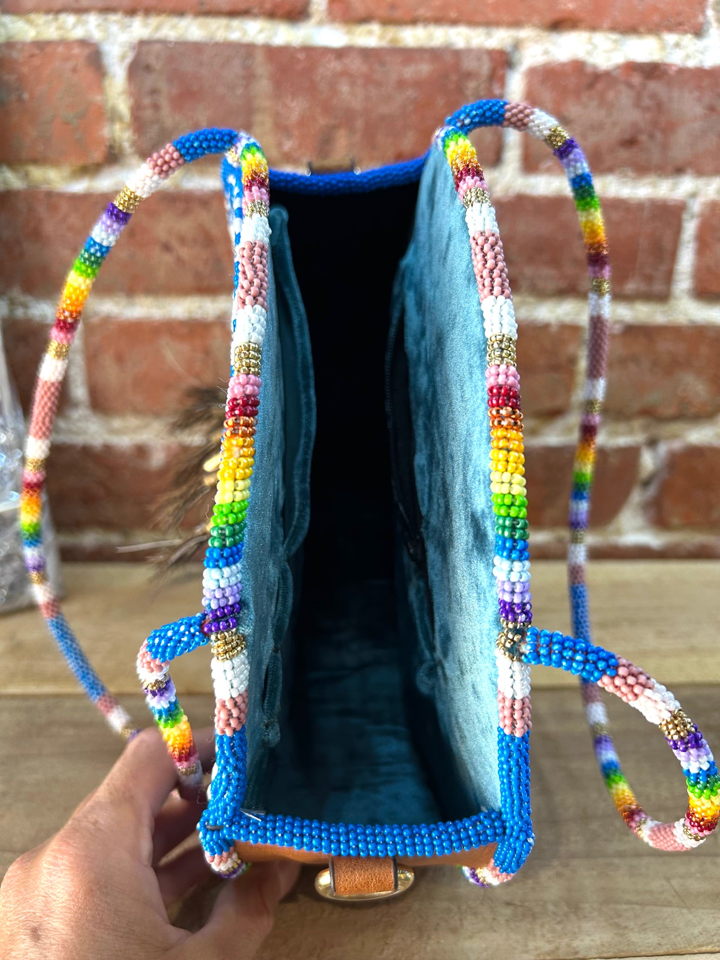 Stunning Native Made Beaded Horse Purse