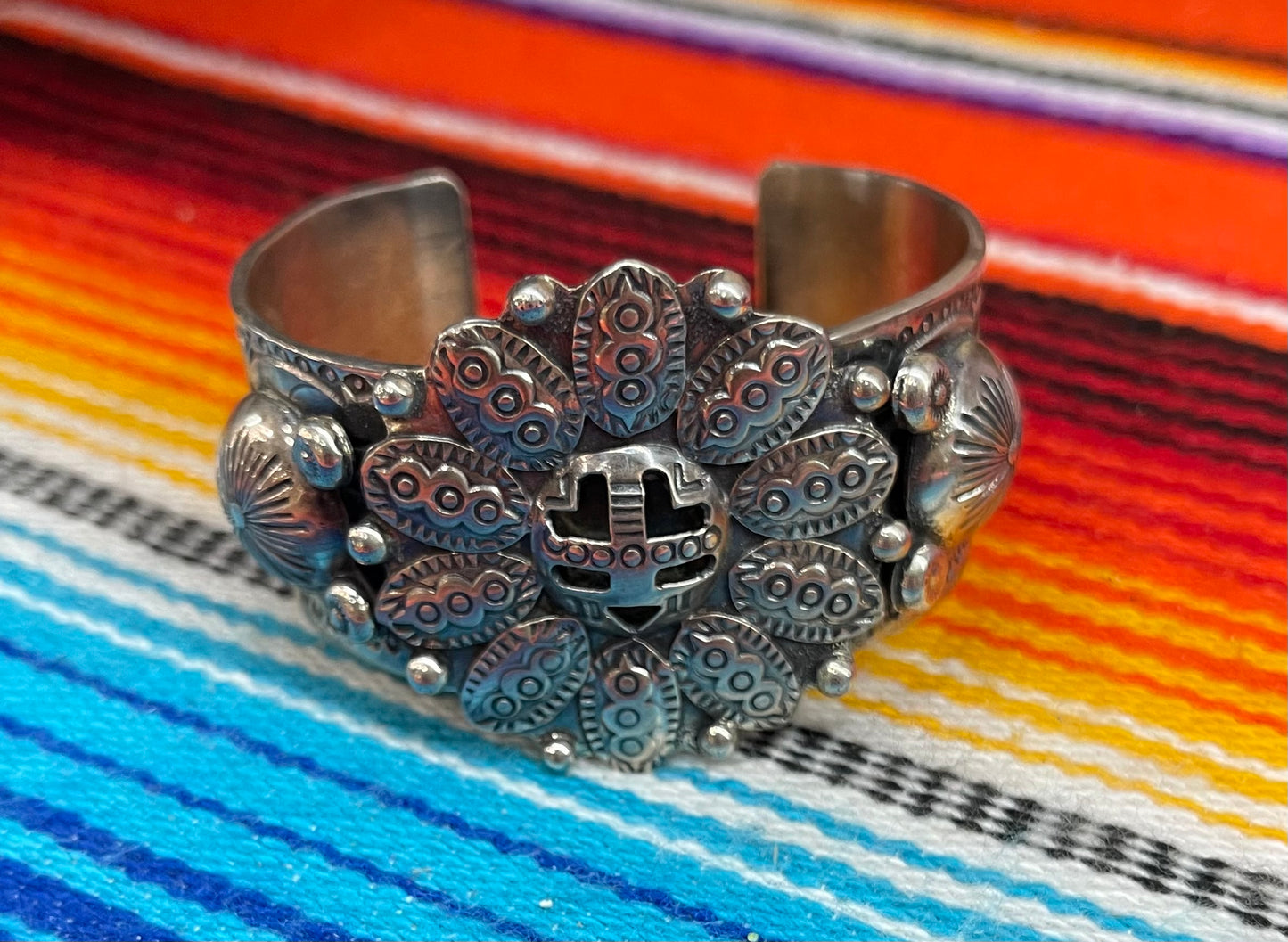 Heavy Sterling Silver Cuff by Rick Enriquez, Navajo