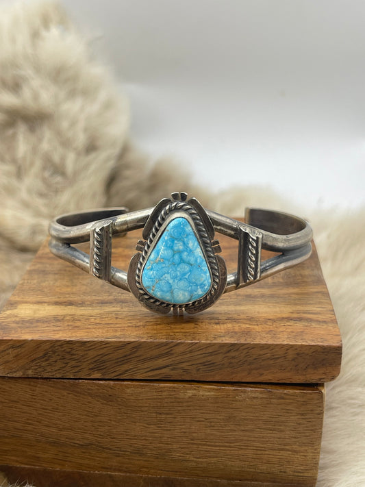 White Water Turquoise by John Nelson, Navajo 5.5" - 7.25"