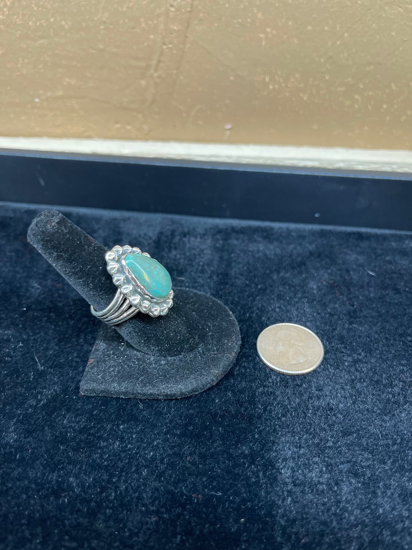 Emerald Valley Turquoise Teardrop Ring