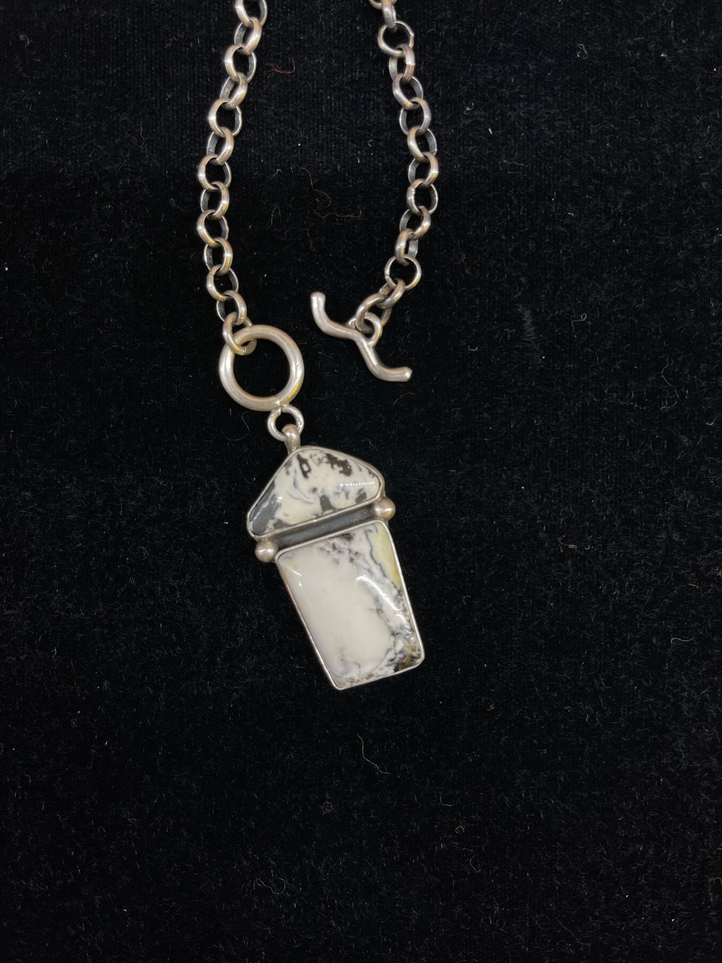 White Buffalo Drop Necklace