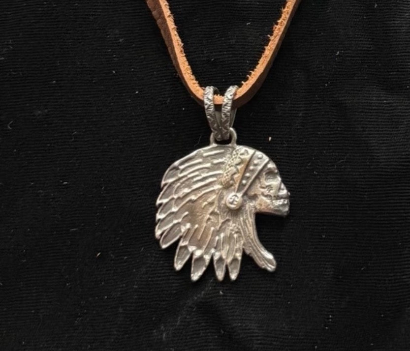 Chief Skeleton Pendant by Bad Bronc