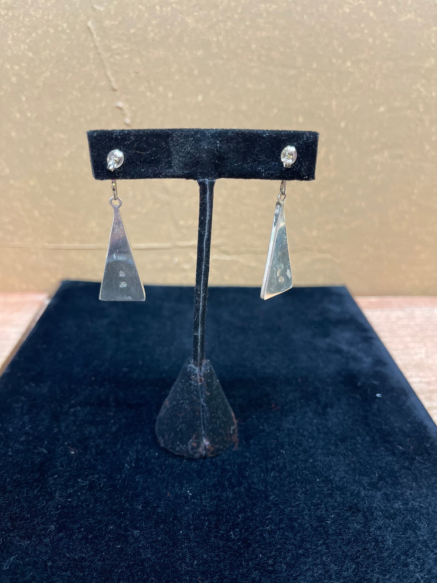 Zuni Triangle Inlay Earrings