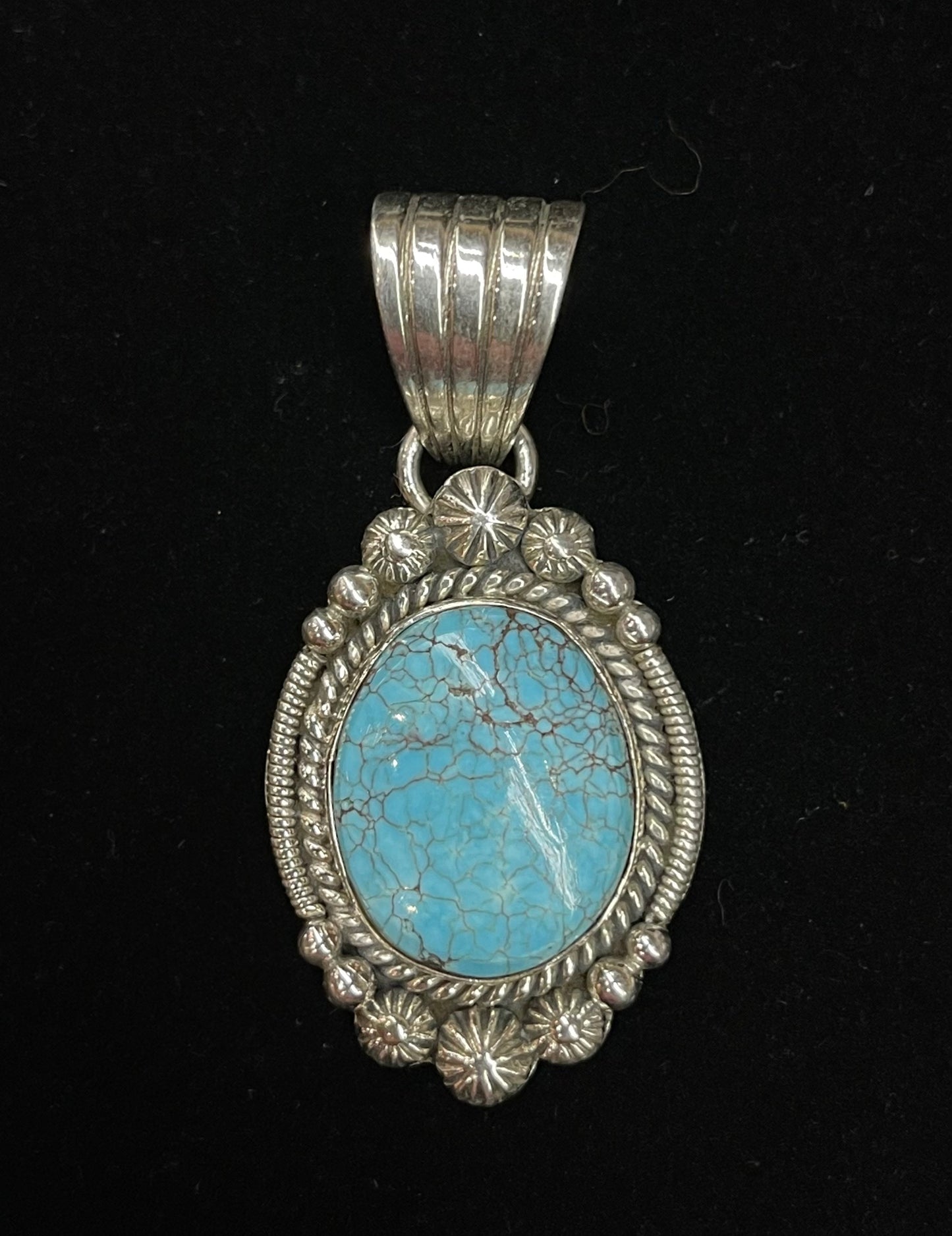 Turquoise Pendant with 12mm Bale