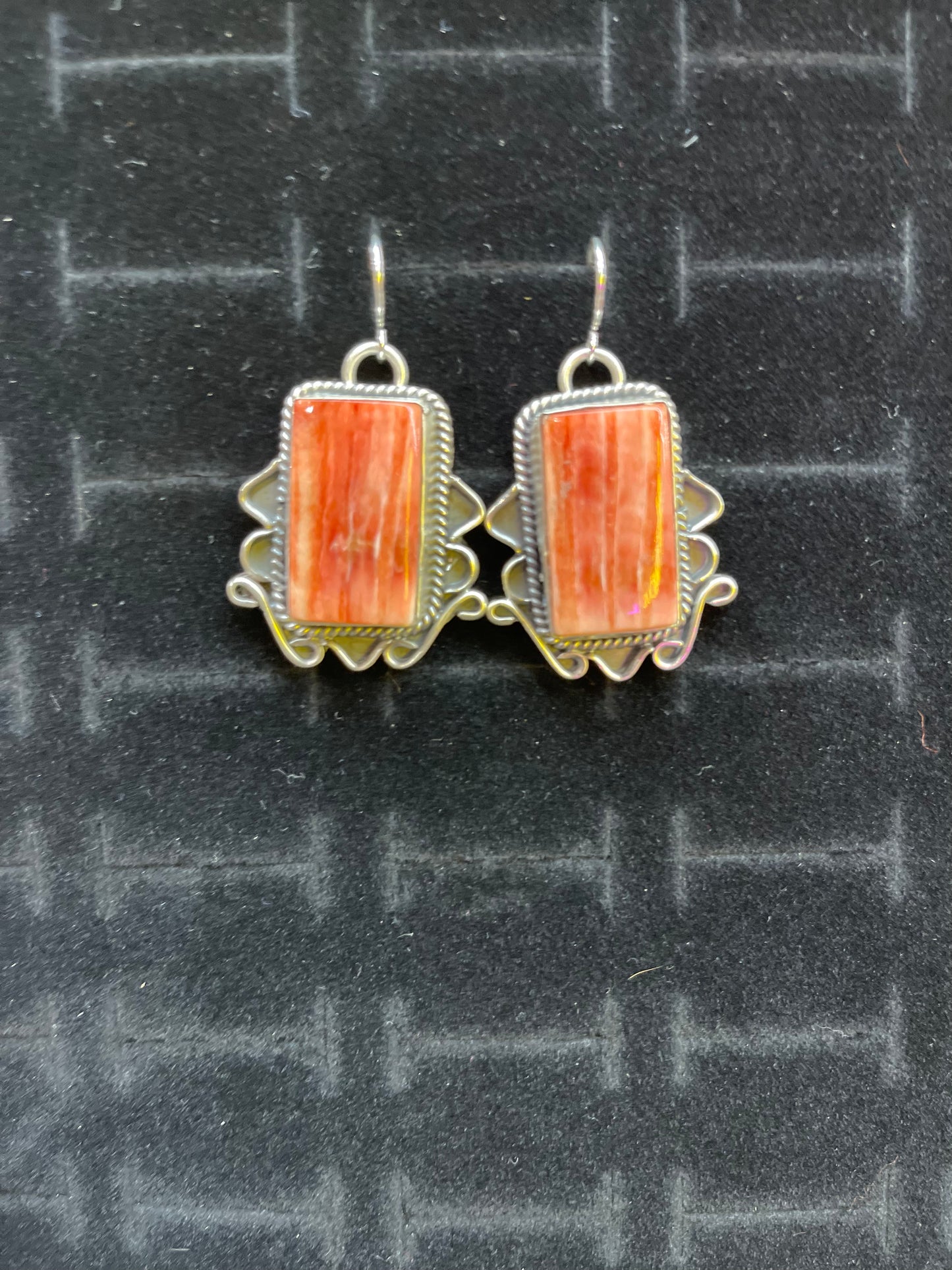 Red Spiny Oyster Earrings